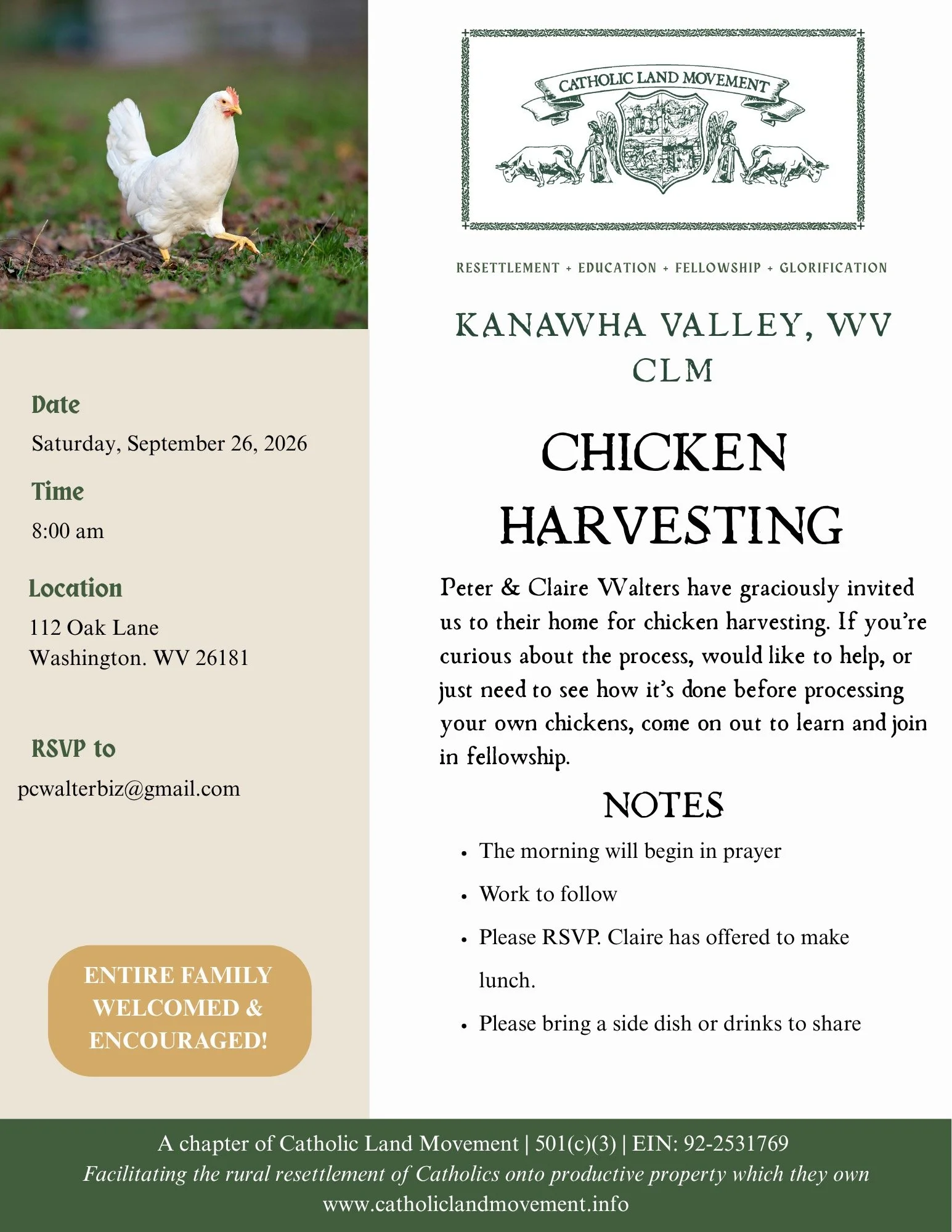 Kanawha Valley Chicken Harvest