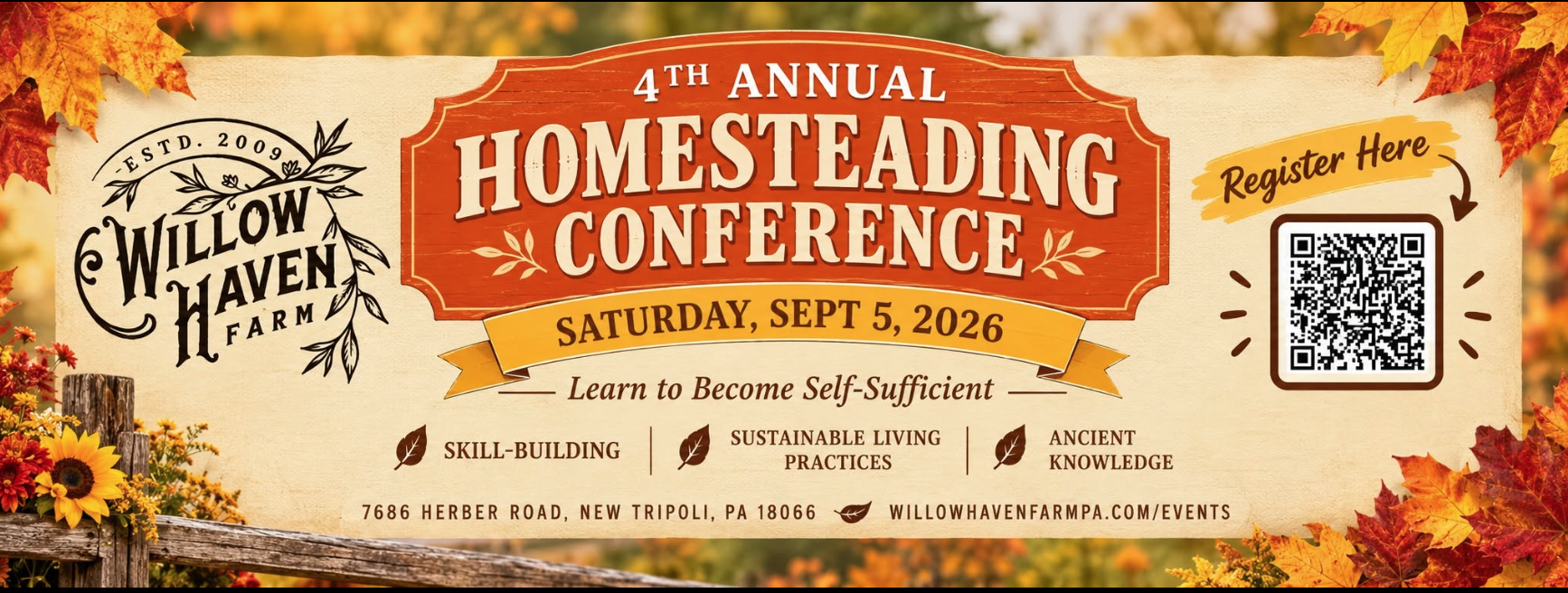 Willow Haven 4th Annual Homesteading Conference