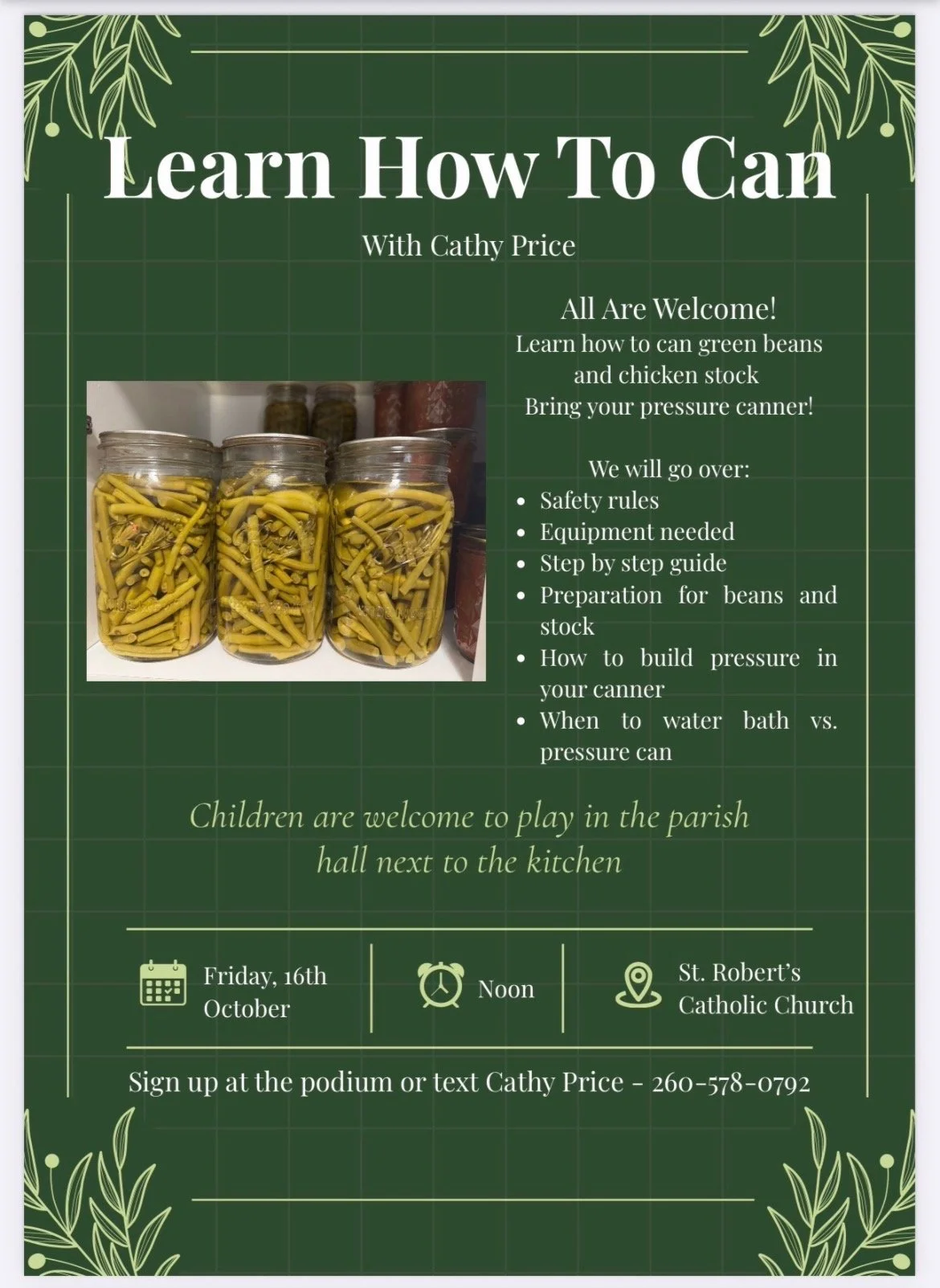 NE Indiana Chapter - Learn How to Can