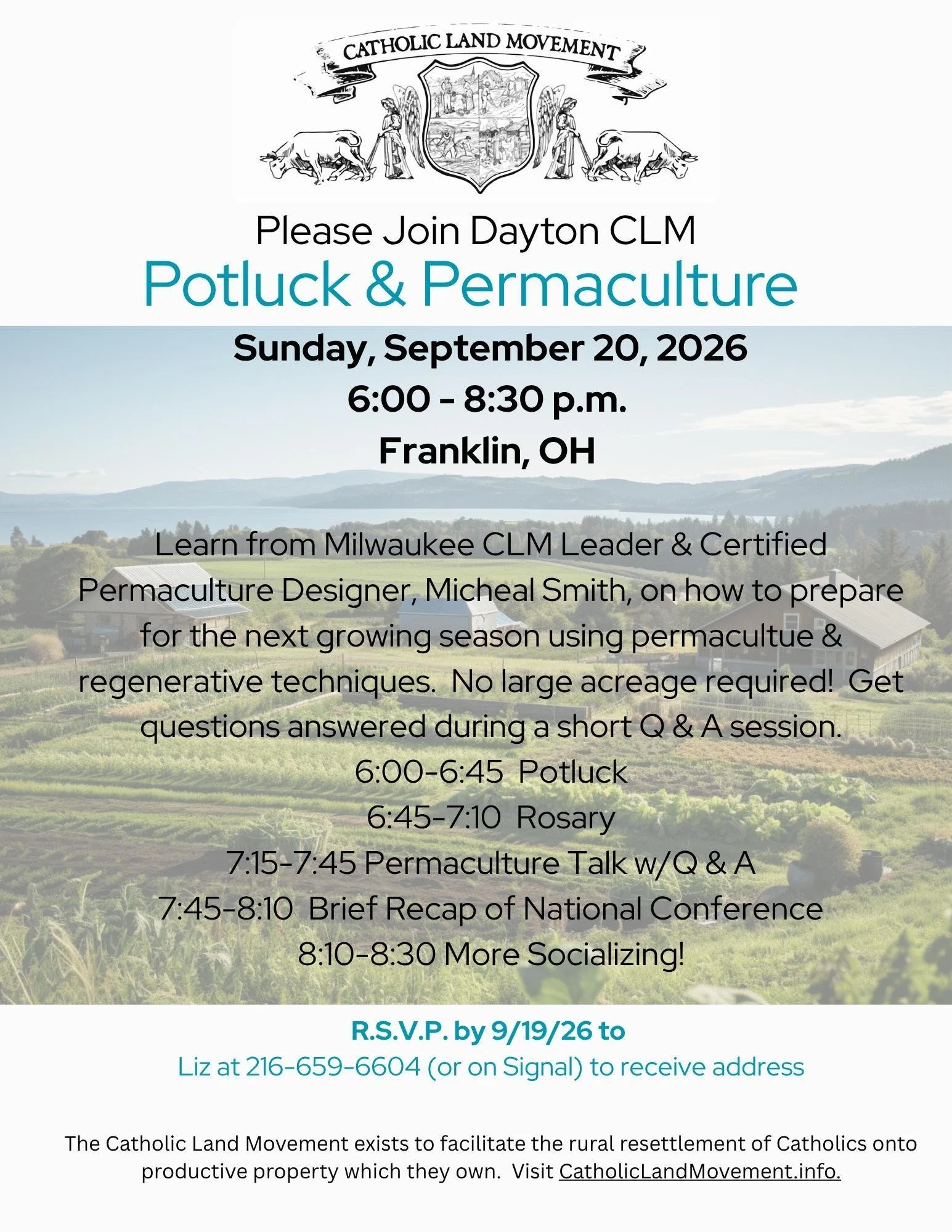 Dayton CLM - Potluck & Permaculture