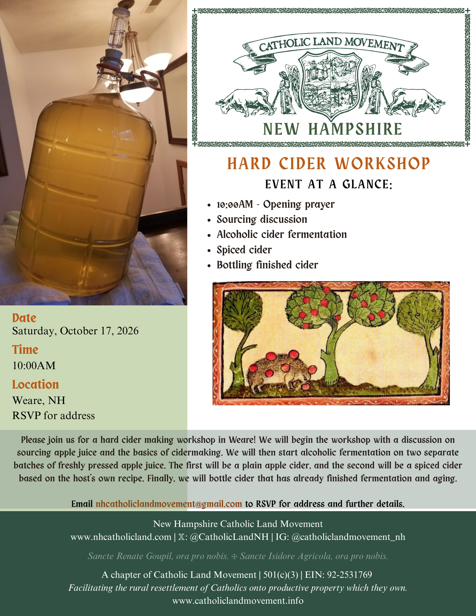 New Hampshire Chapter - Hard Cider Workshop