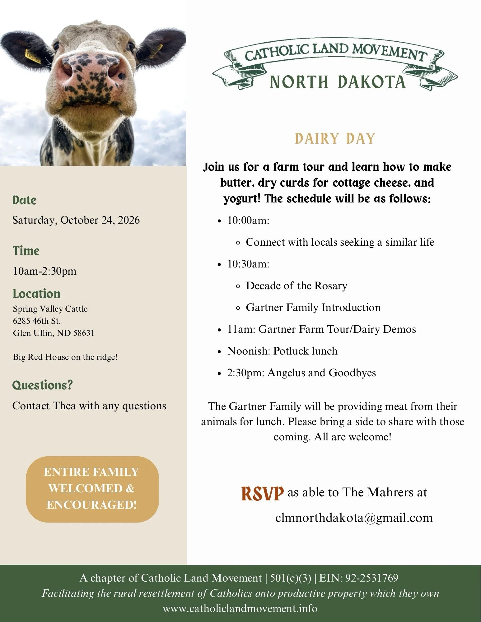 North Dakota Chapter - Dairy Day!