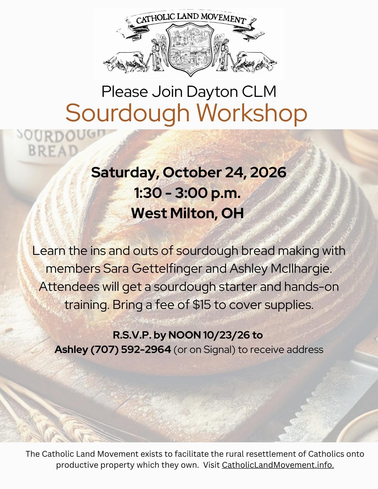 Dayton CLM - Sourdough Workshop