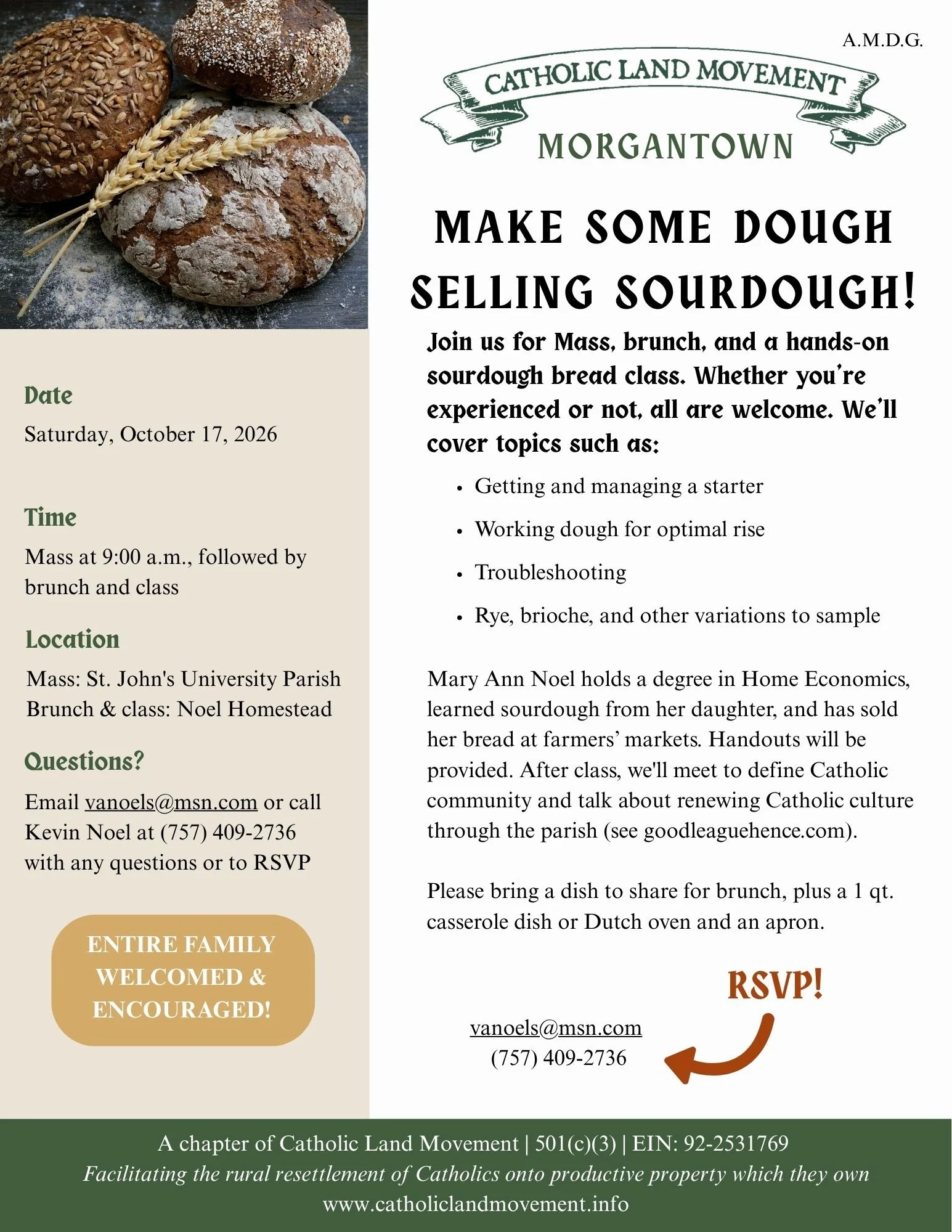Morgantown CLM - Sourdough