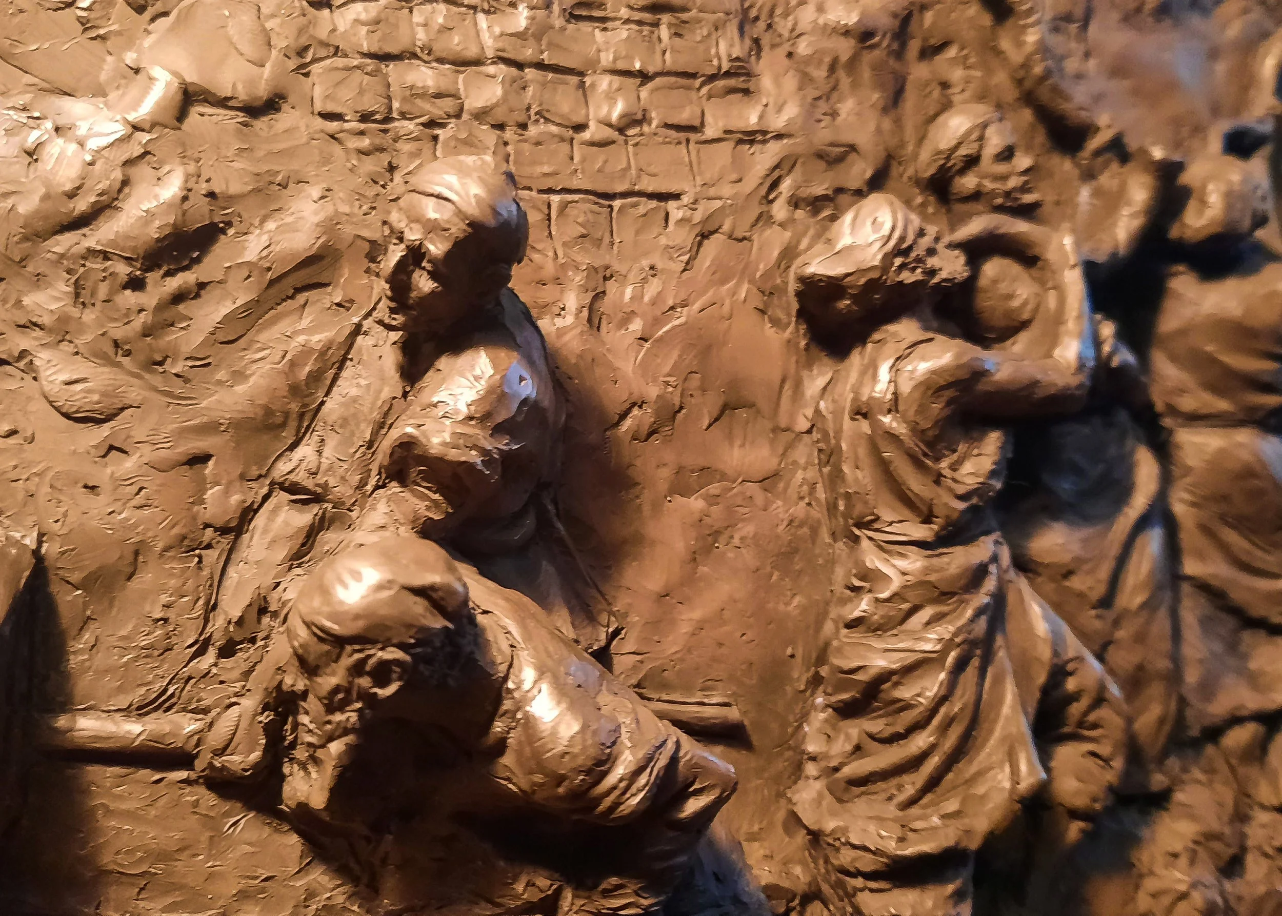 bronze sculpture close-up of jericho 