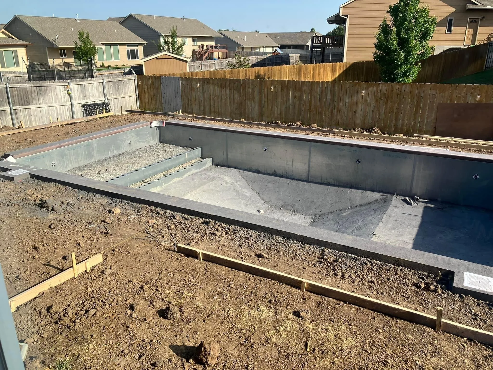 Concrete pool bottom by Super Pools