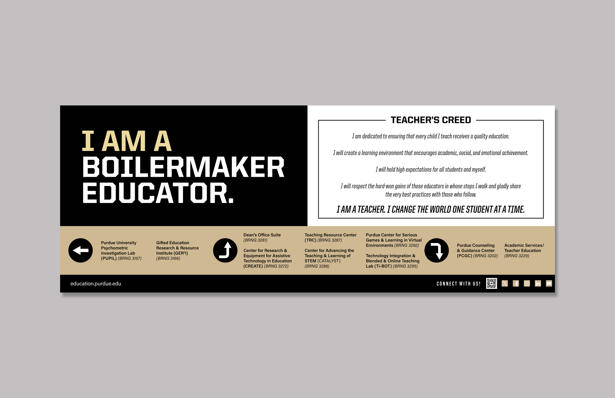 Purdue University® | College of Education Environmental Graphics System