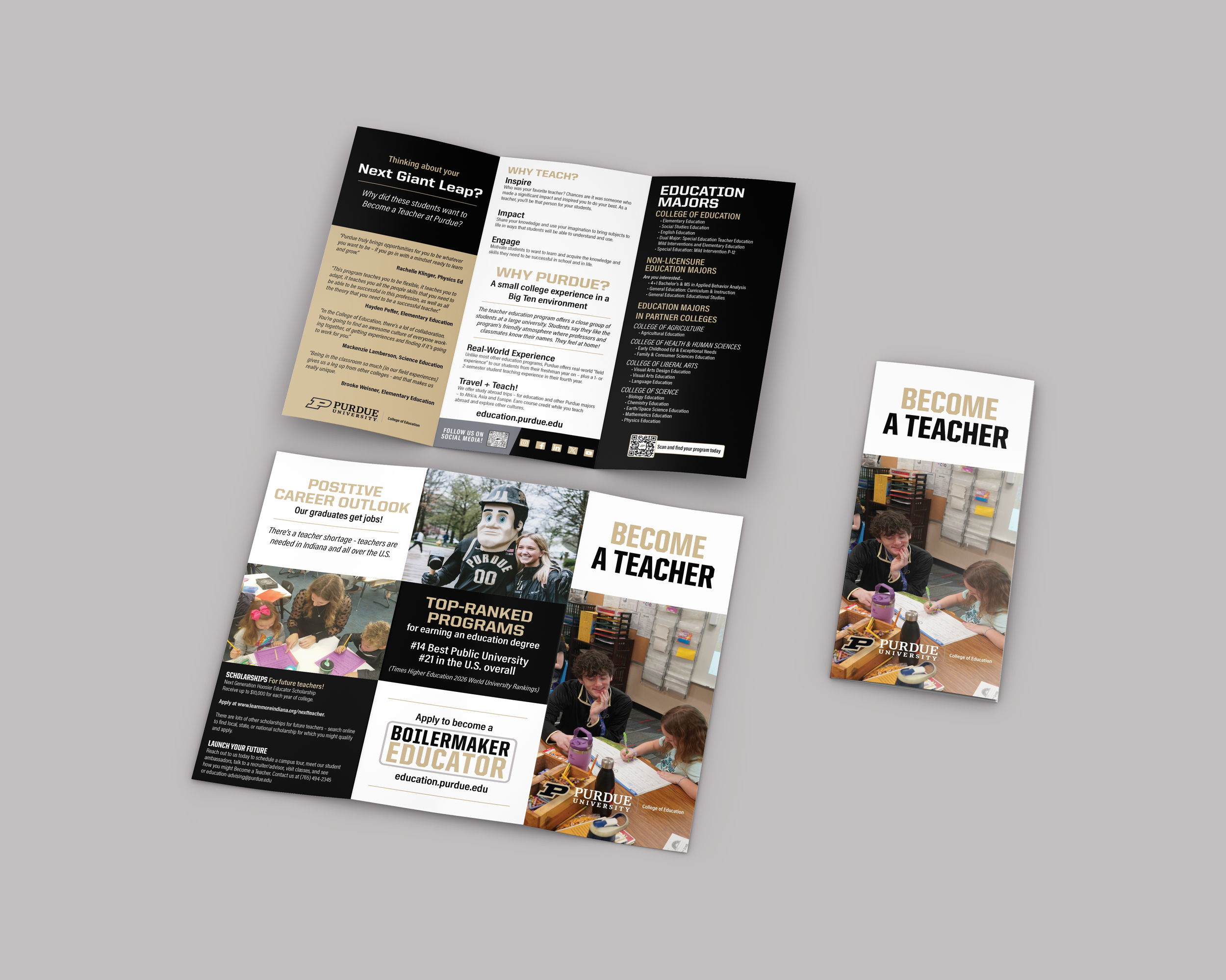 Purdue University® | Become a Teacher Brochure Redesign