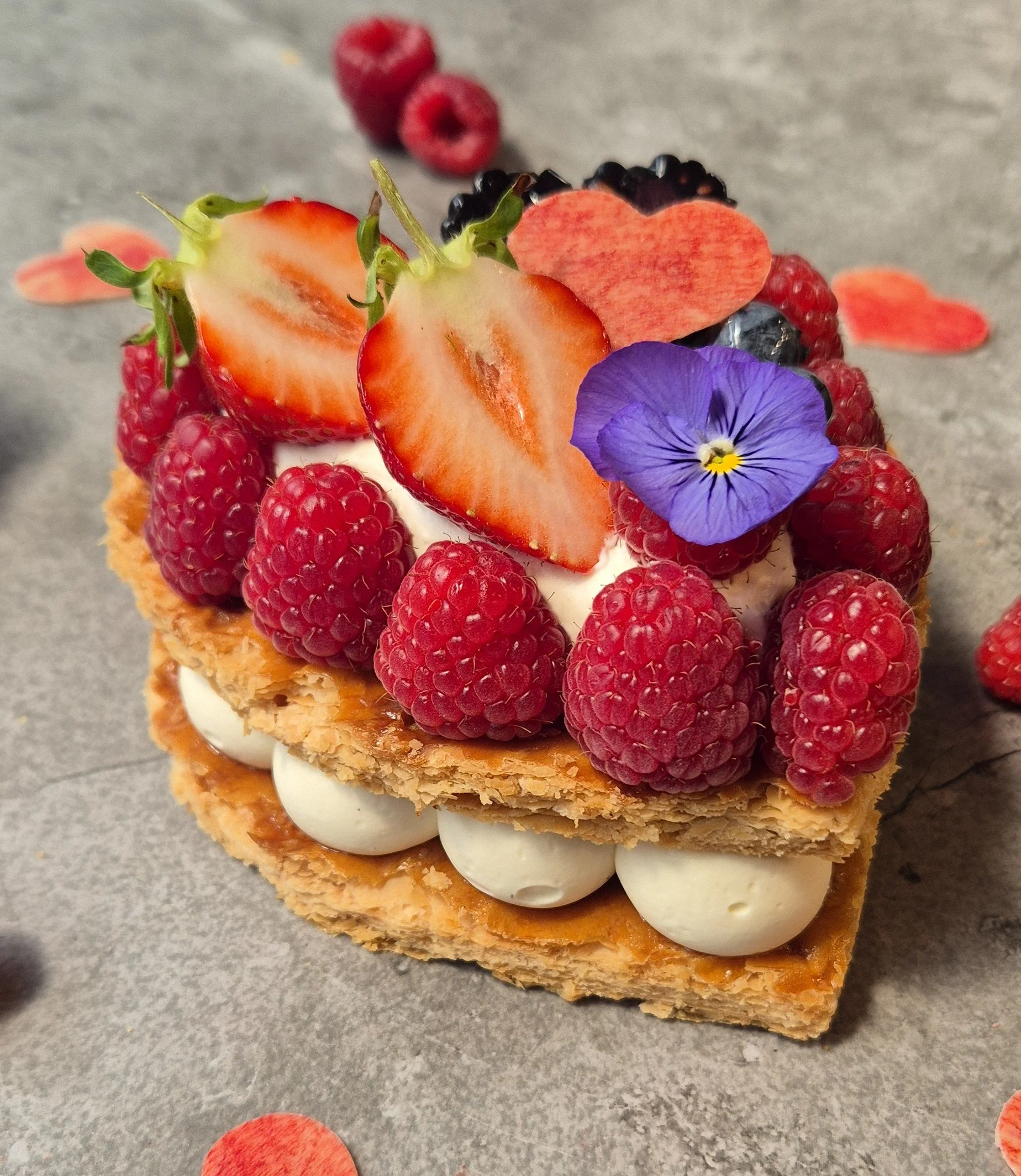 Valentine's Day Heart Mille Feuille