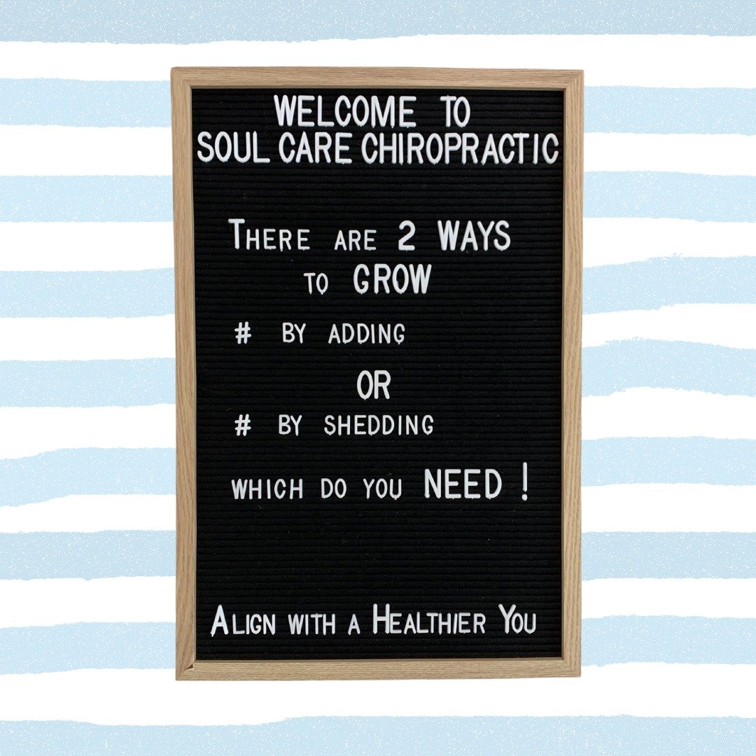 May Quote here are Soul Care Chiropractic 🌱

&quot;There are 2 ways to grow, by adding or shedding, which do you need?&quot;

 #holistichealing #chiropractichealth #wellness #soulcare #chronicpainawareness #holistichealth #growthmindset #soulcarechi