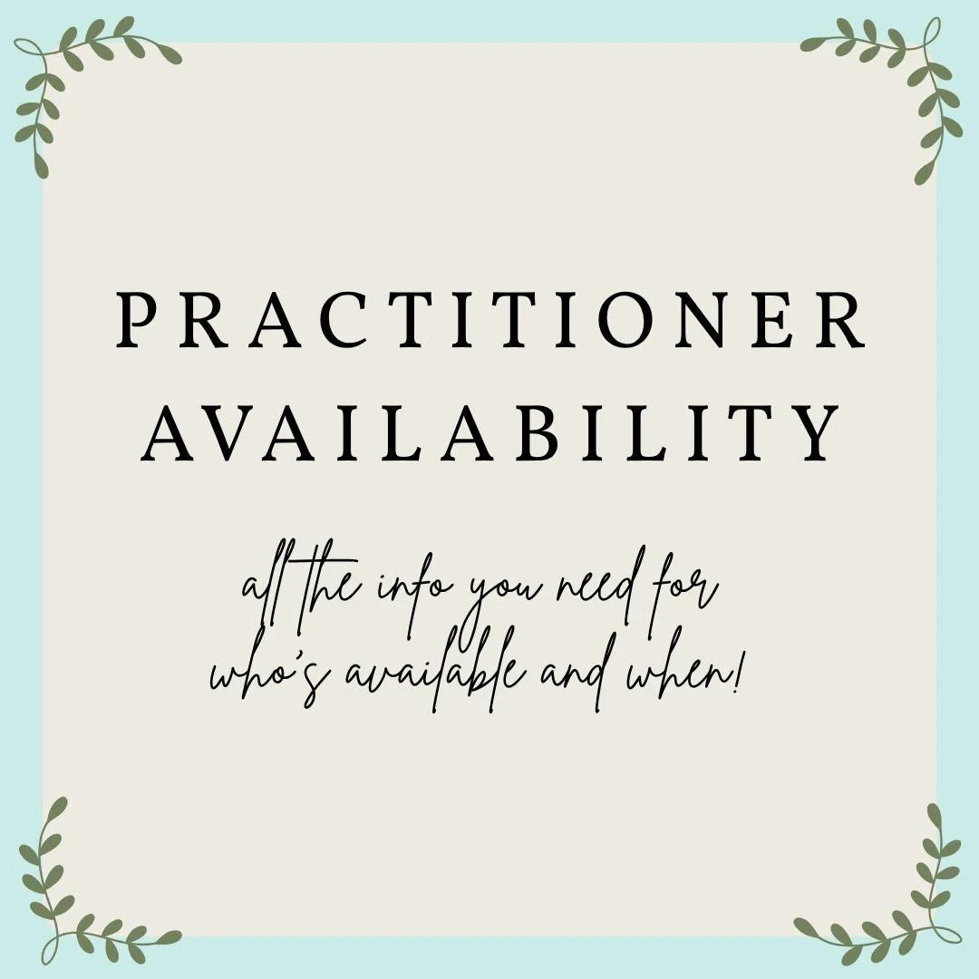 We have had a few changes recently at Soul Care Chiropractic - new faces appearing and old faces returning. 

So here is an updated list for when your favourite practitioner is available. 

To make an appointment, call the clinic on 9707 4562 or use 