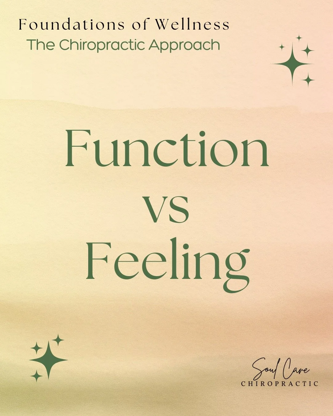 Function v&rsquo;s Feeling.....

What motivates you to see a Chiropractor?

Aches &amp; pains?  After a serious injury?

Or when you&rsquo;re feeling &lsquo;all over the place&rsquo; and dysregulated, like you just don&rsquo;t feel yourself!
While it