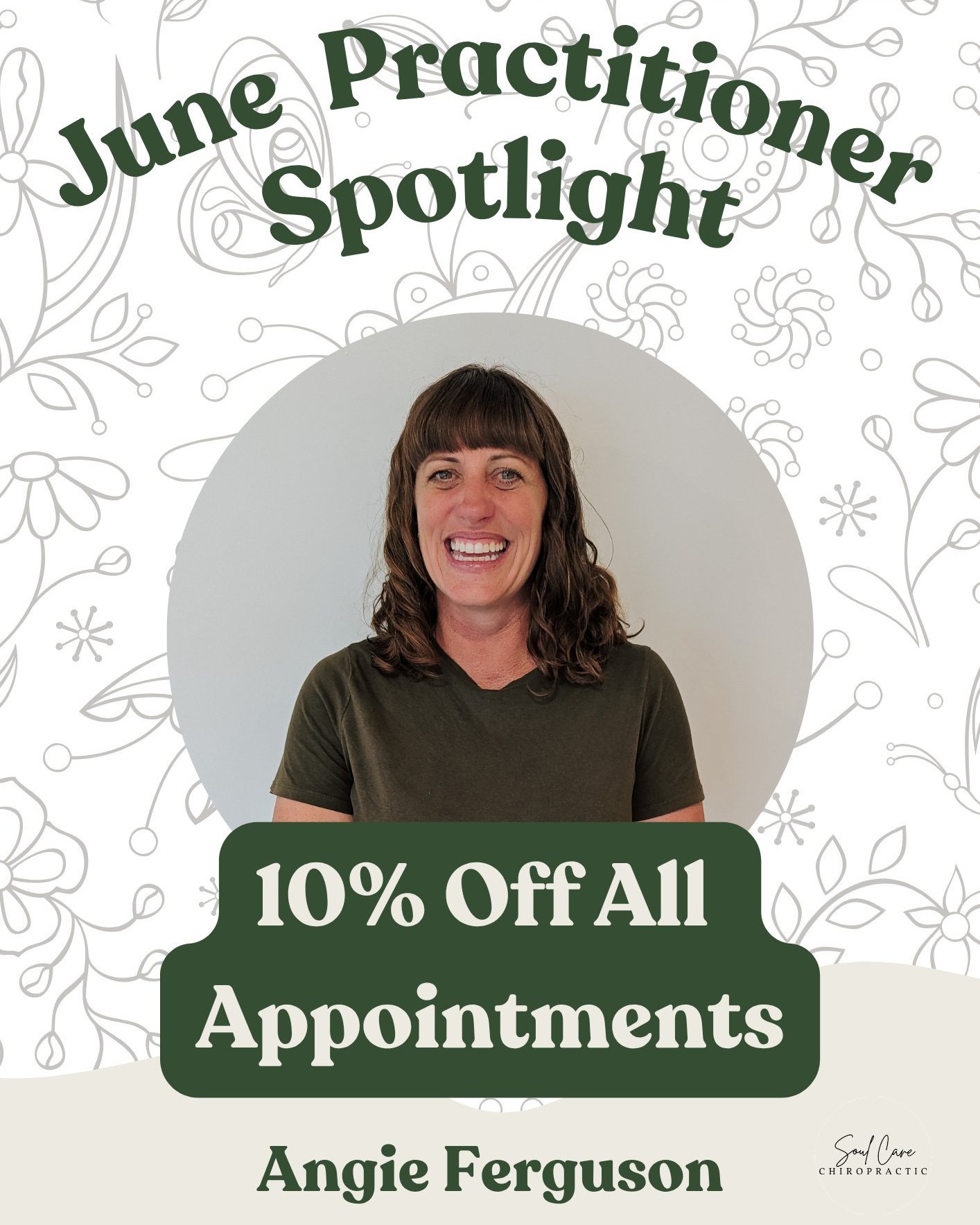 ✨ June Practitioner Spotlight: Angie, Remedial Massage Therapist ✨

This month we're shining a light on our new Remedial Massage Therapist Angie and the care she brings to Soul Care.
Angie loves working with people who are carrying the effects of str