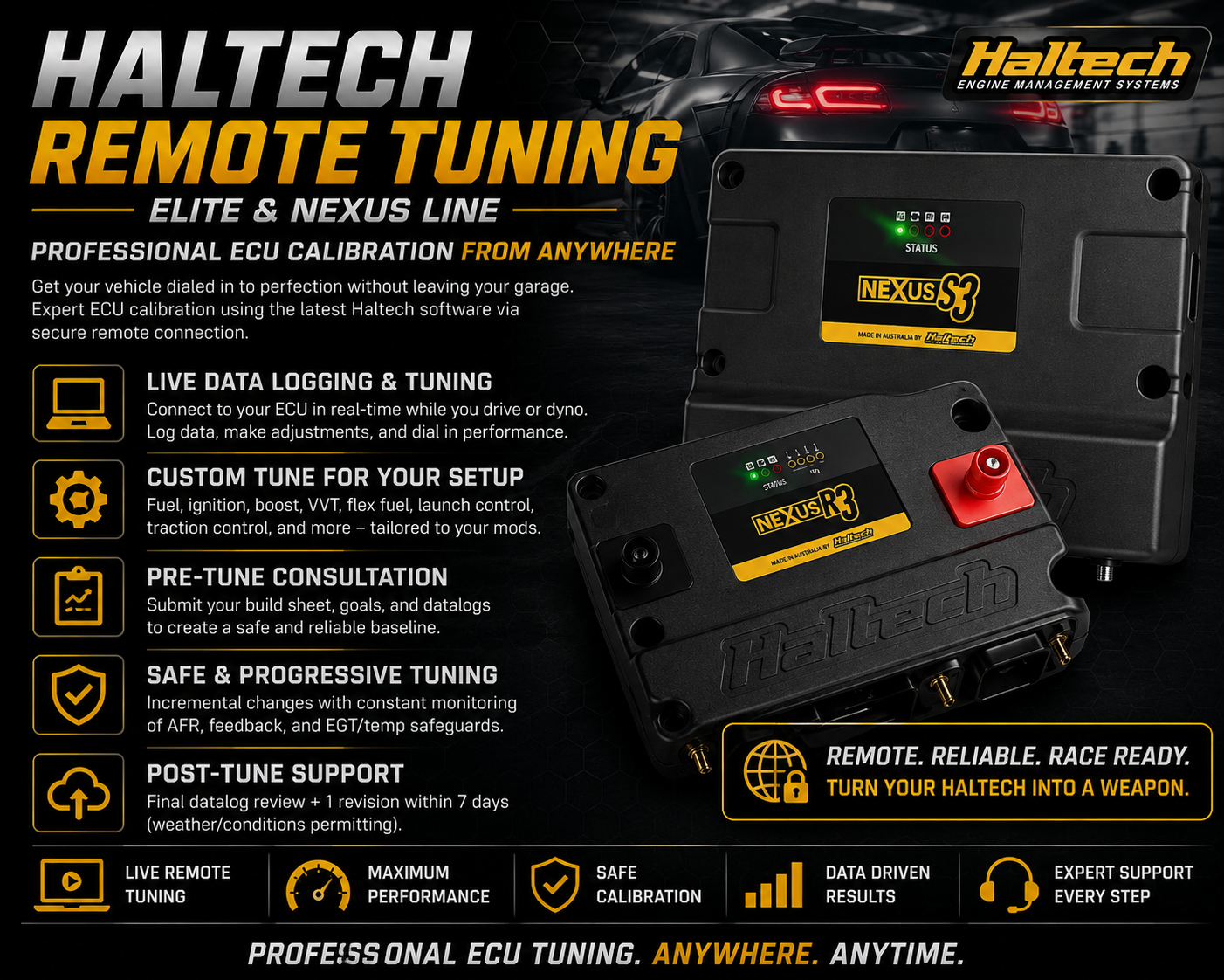 Haltech Remote Tuning (Elite and Nexus LIne)