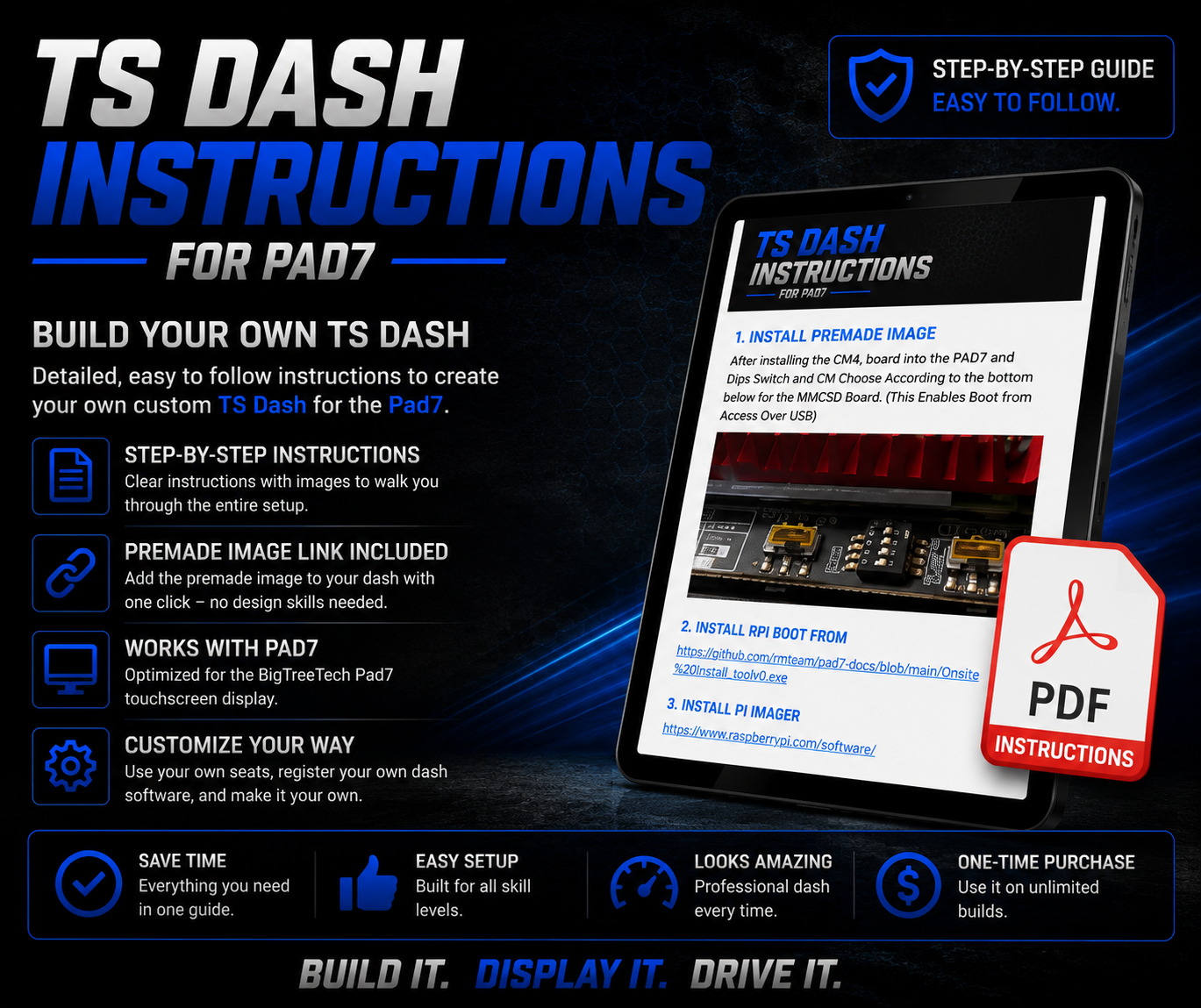TS Dash Instructions For Pad7