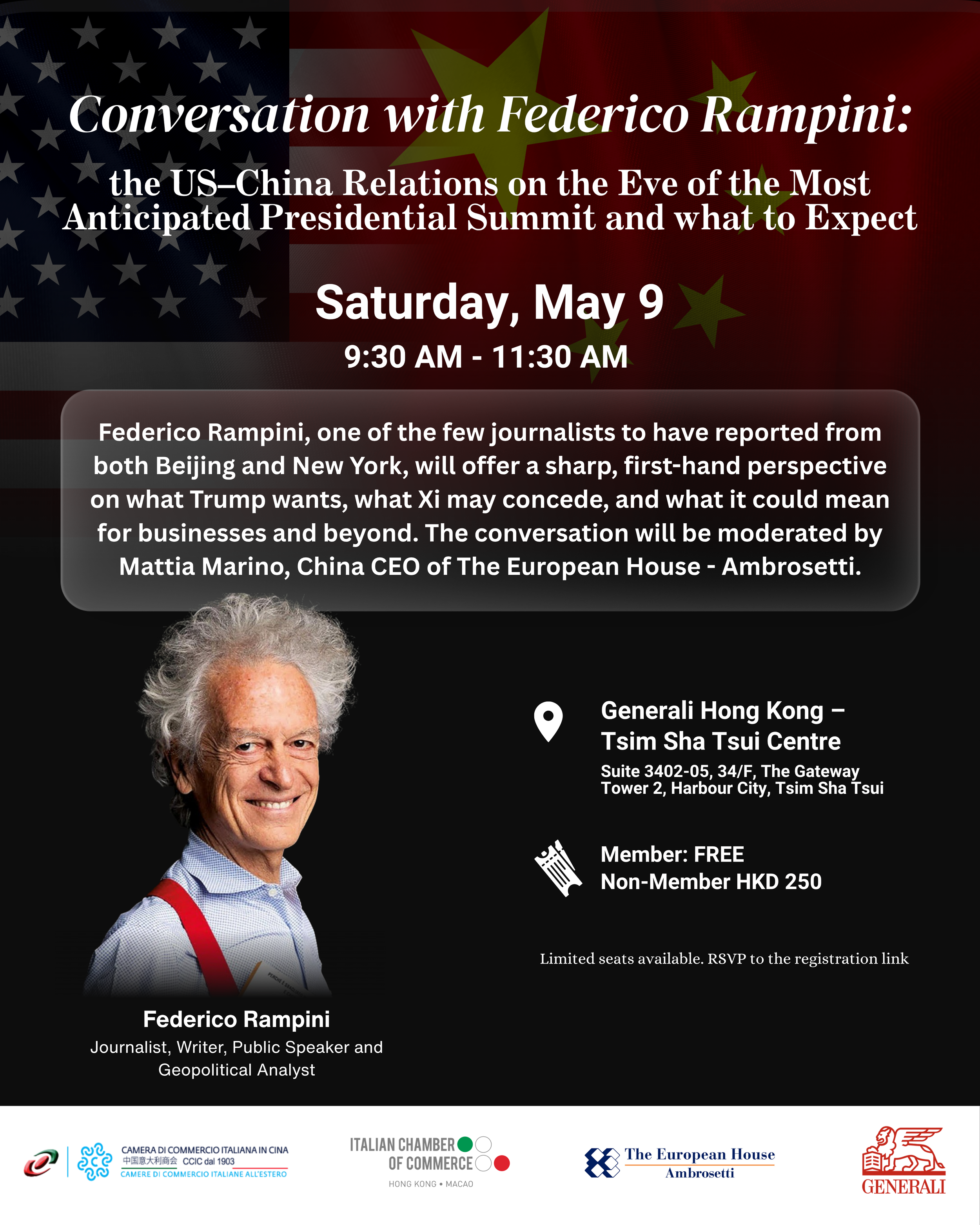 Conversation with Federico Rampini: the US–China Relations on the Eve of the Most Anticipated Presidential Summit and What to Expect