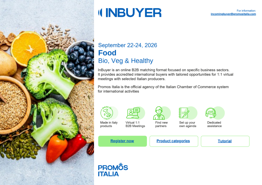 InBuyer Food &nbsp;BIO, VEGAN &amp;  HEALTH&nbsp;SECTOR&nbsp;