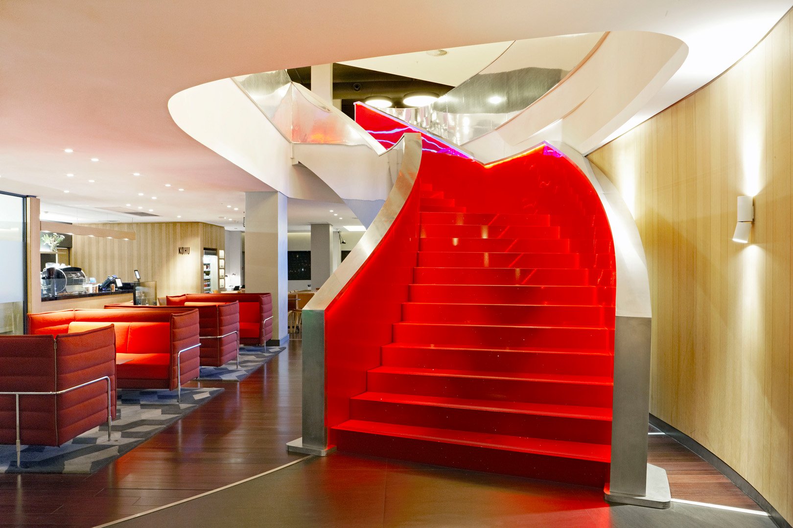 Project Virgin Active Collection Alice Lane Laser Red Stairs.jpg