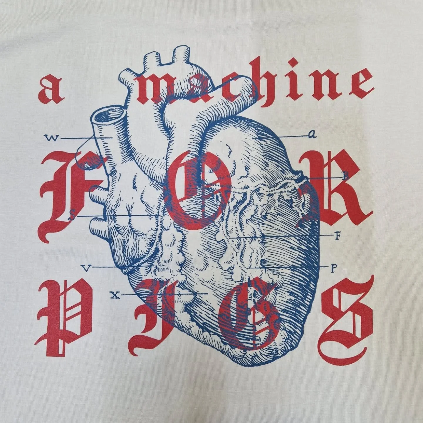 Blue and red on bone Earth Positive shirts for Jessica Curry
#screenprinting