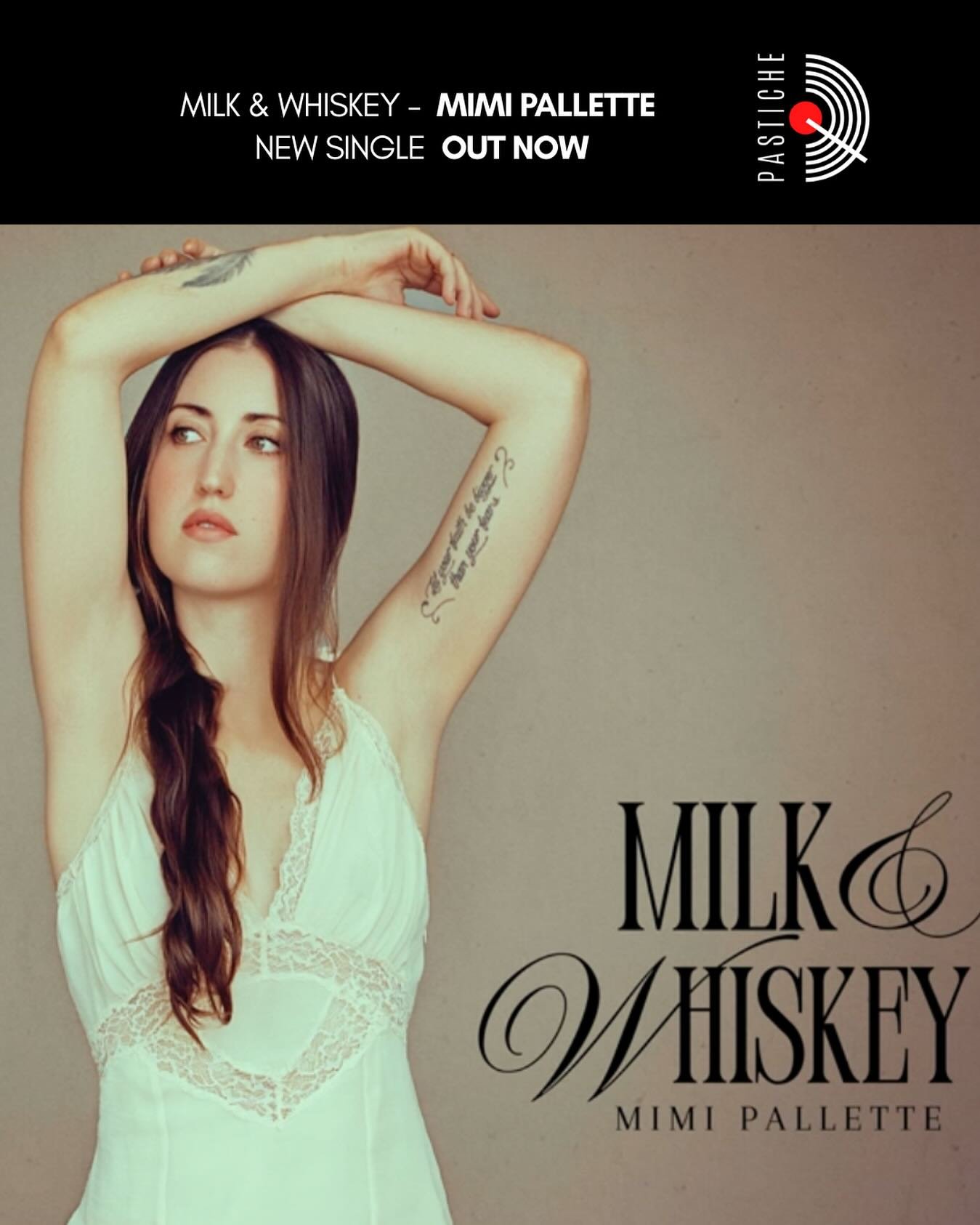 OUT NOW! 🌞
We&rsquo;re proud to release Milk &amp; Whiskey &mdash; the beautiful new single by the incredibly talented Mimi Pallette. @mimipallette 

A song about love, support, kindness, and understanding &mdash; inspired by Mimi&rsquo;s big sister
