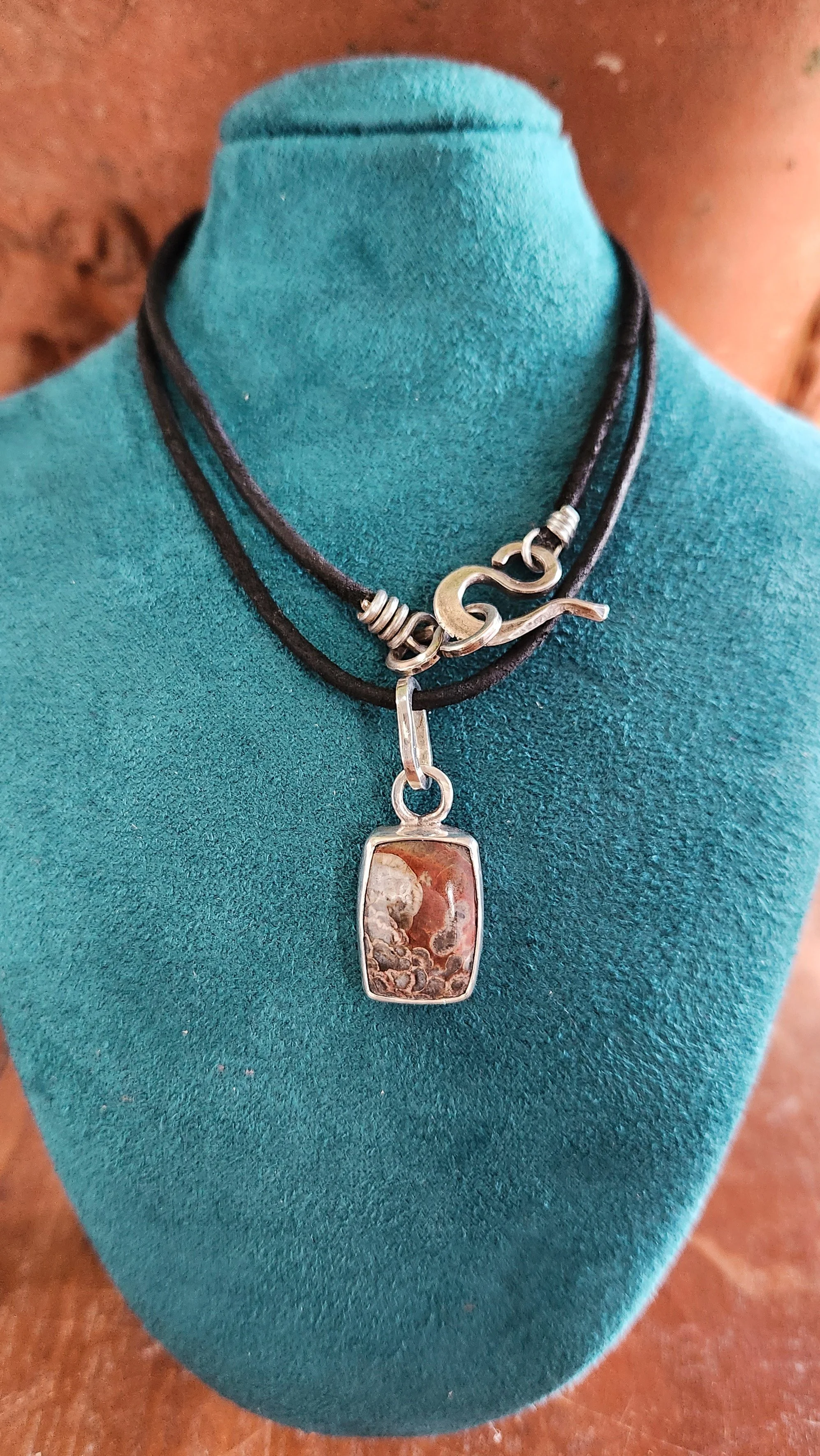 Silver Mushroom Rhyolite Pendant — Lake & Oak Coppersmithing Activity
