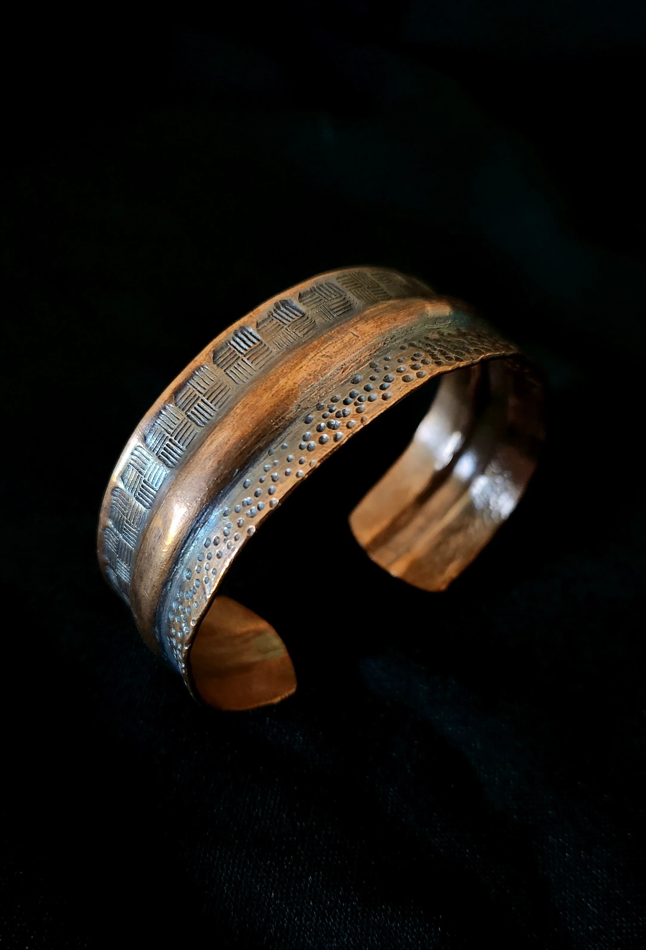 handmade copper cuff