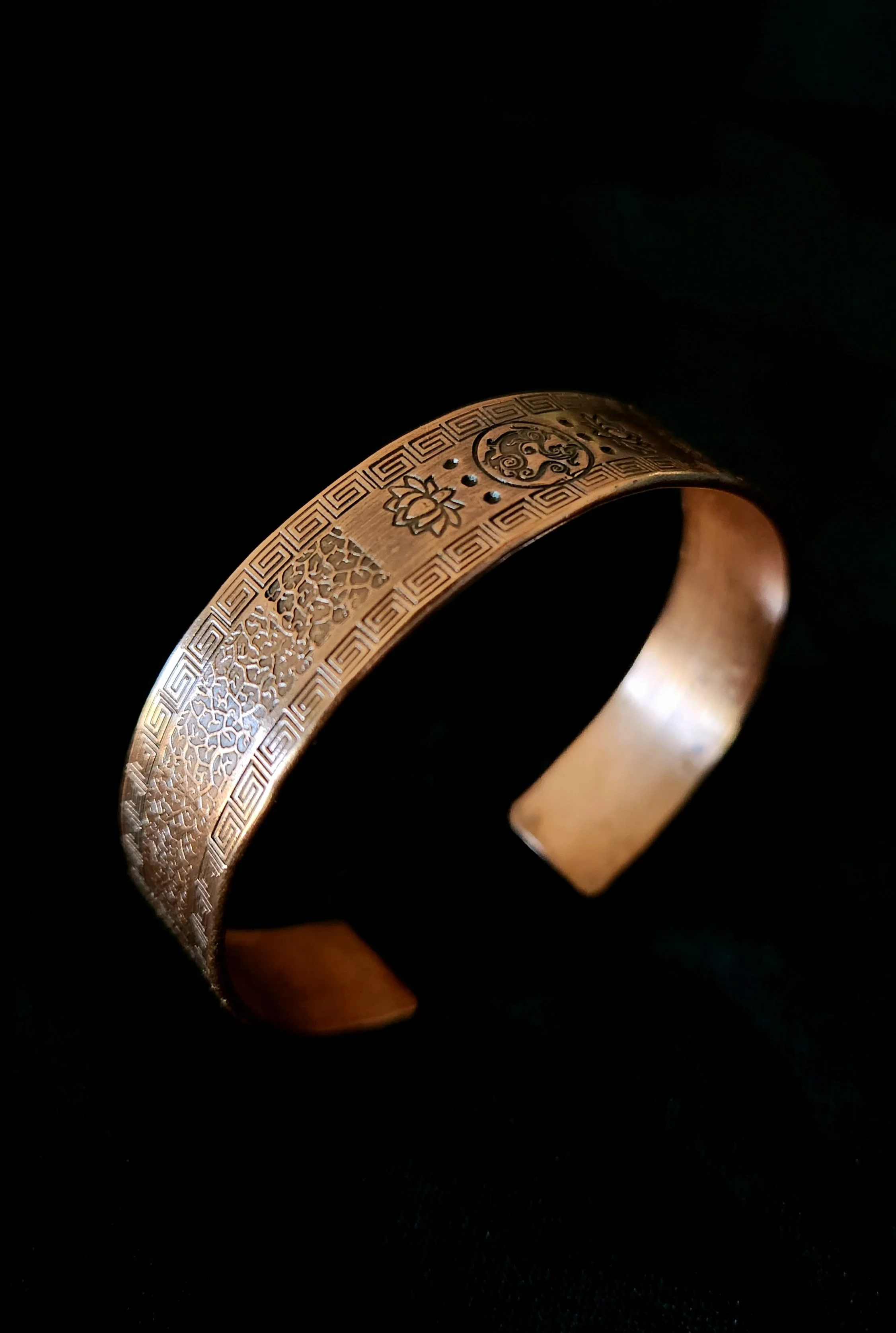 handmade copper cuff