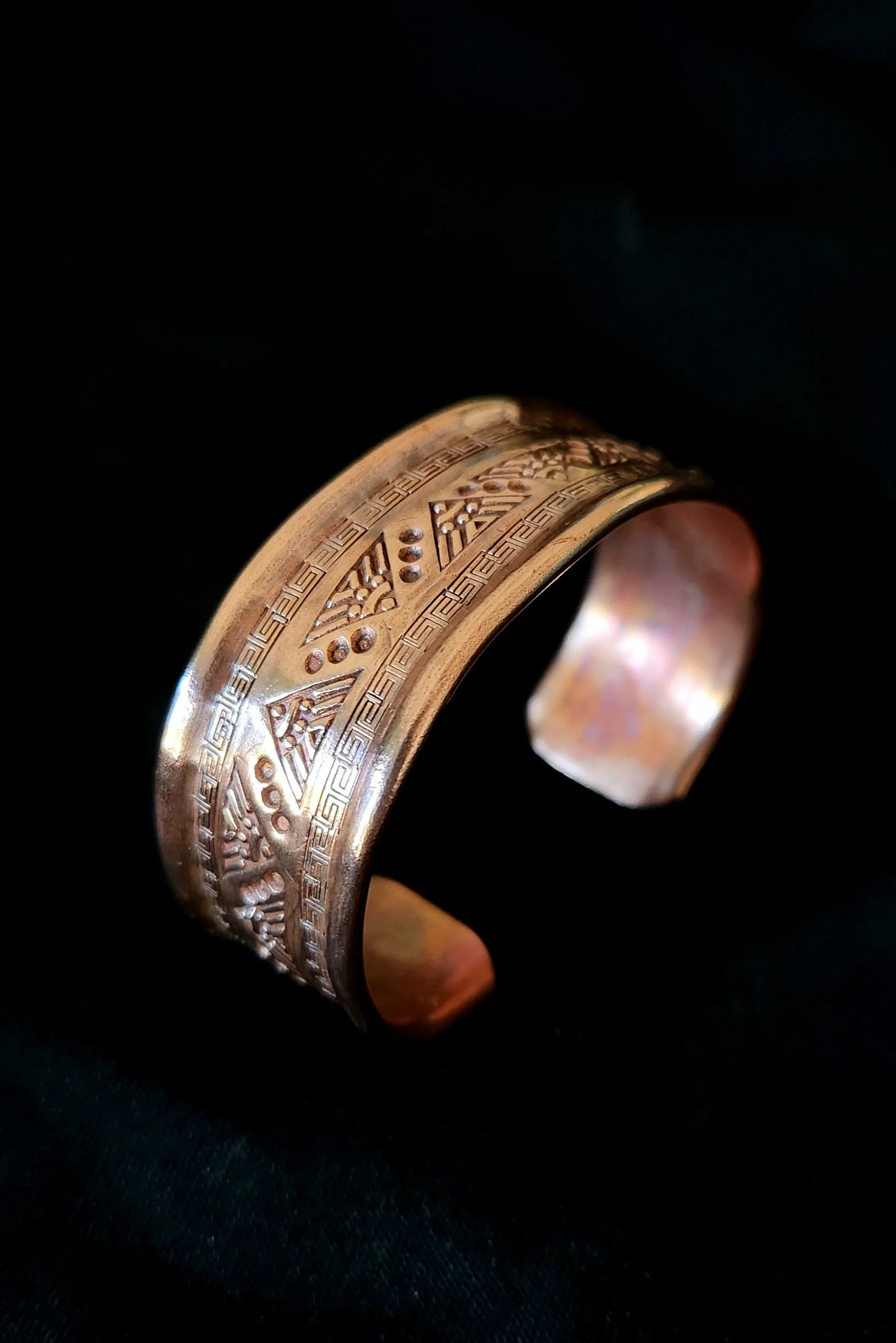 handmade copper cuff