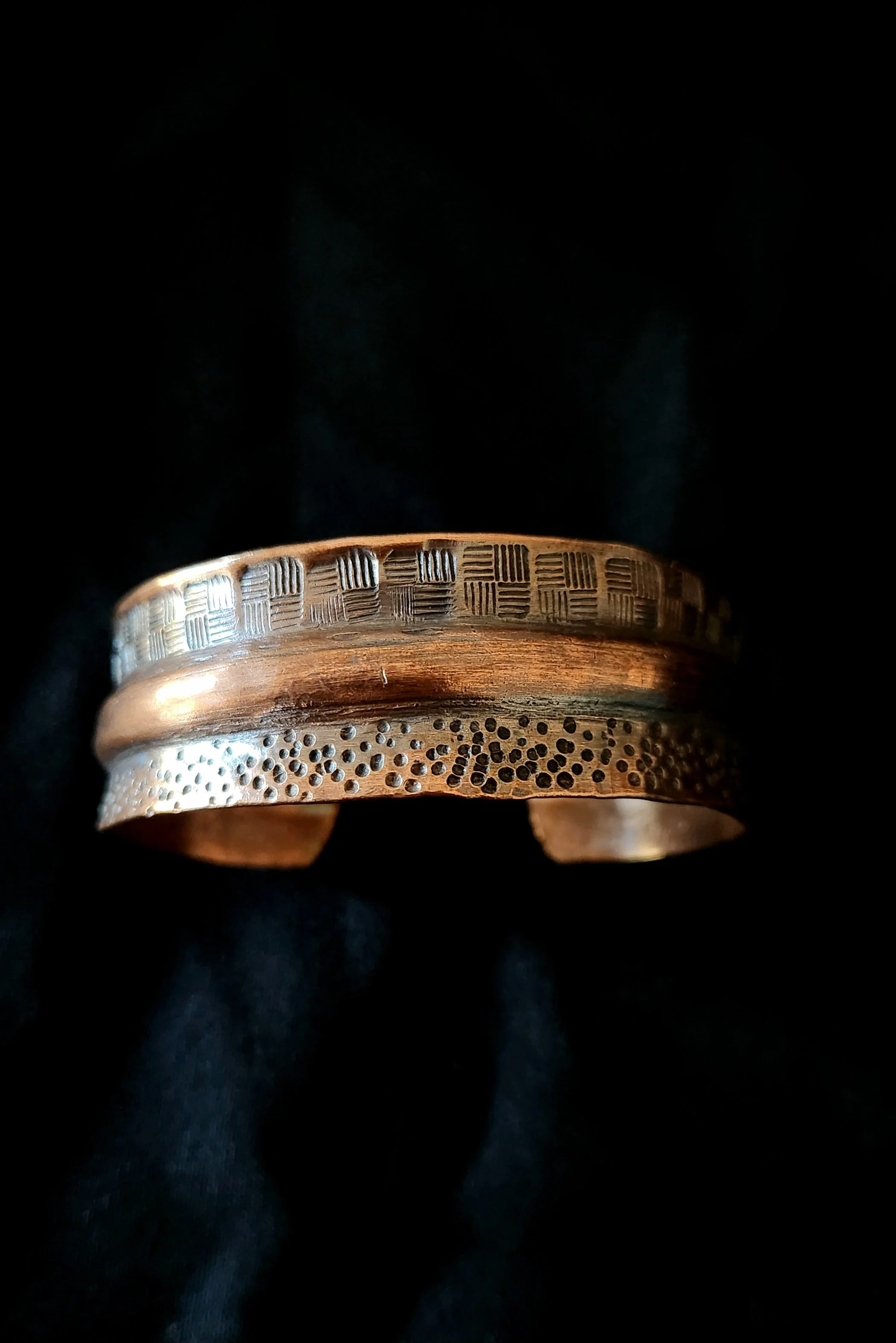 handmade copper cuff