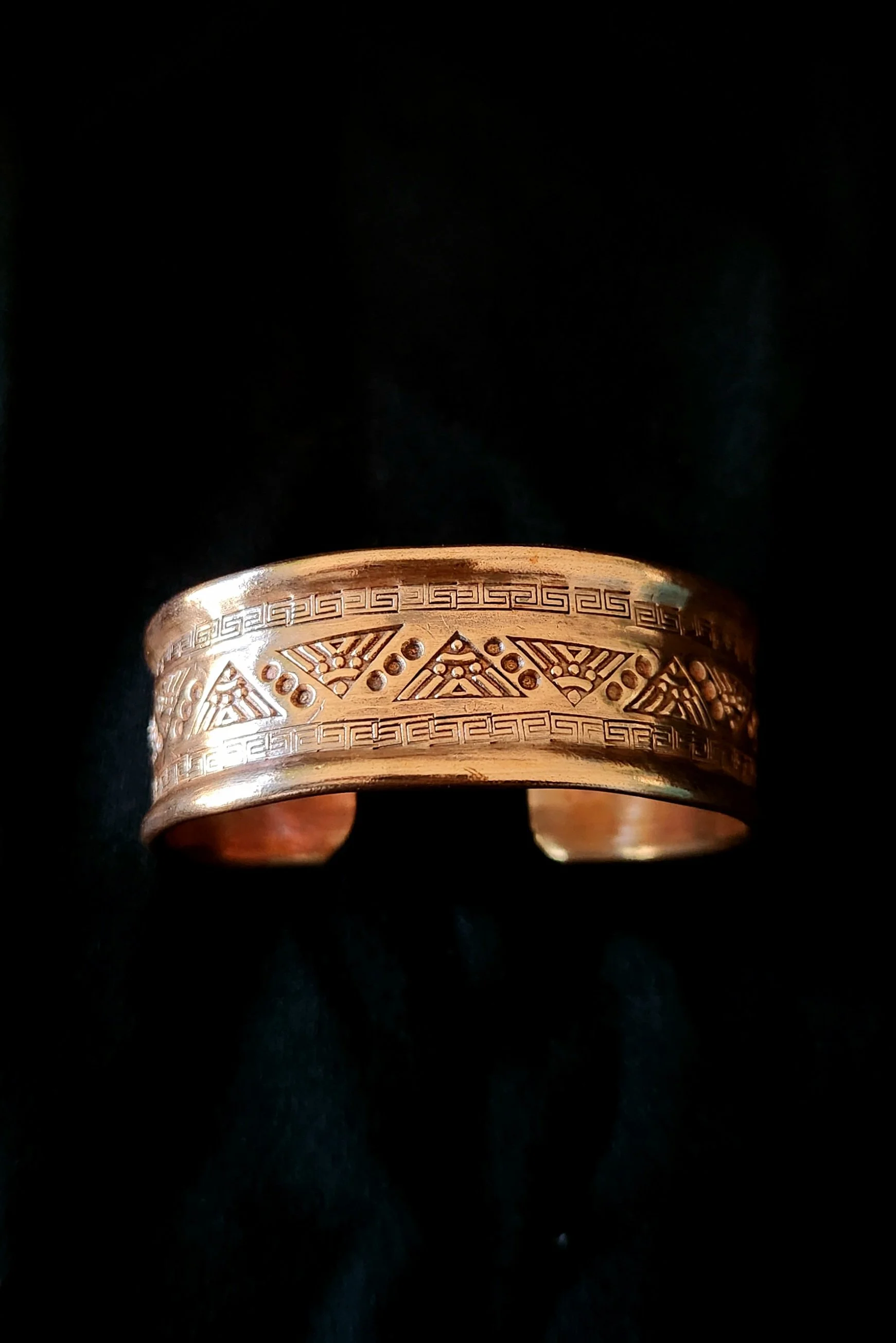handmade copper cuff