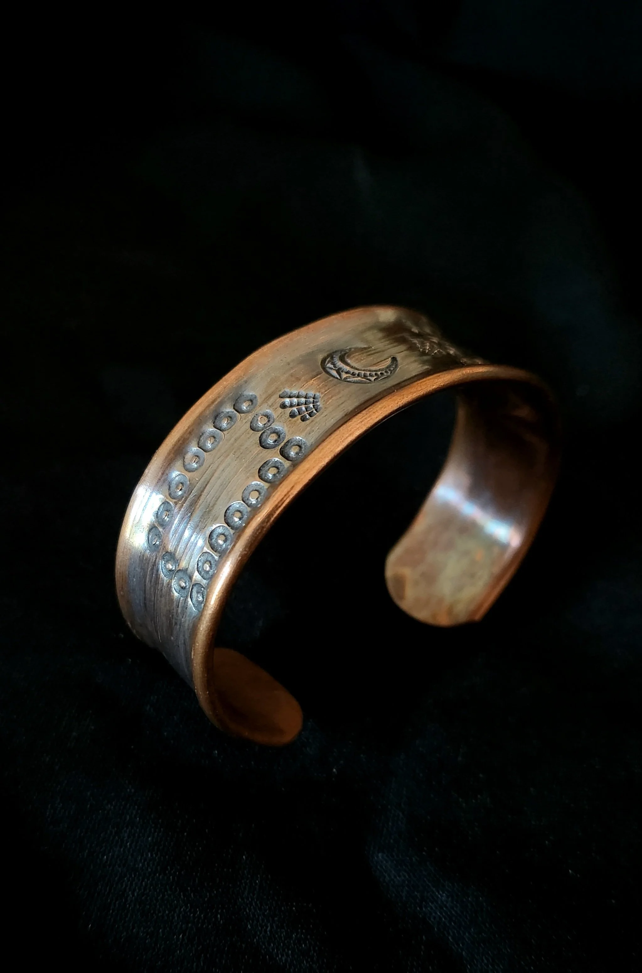 handmade copper cuff