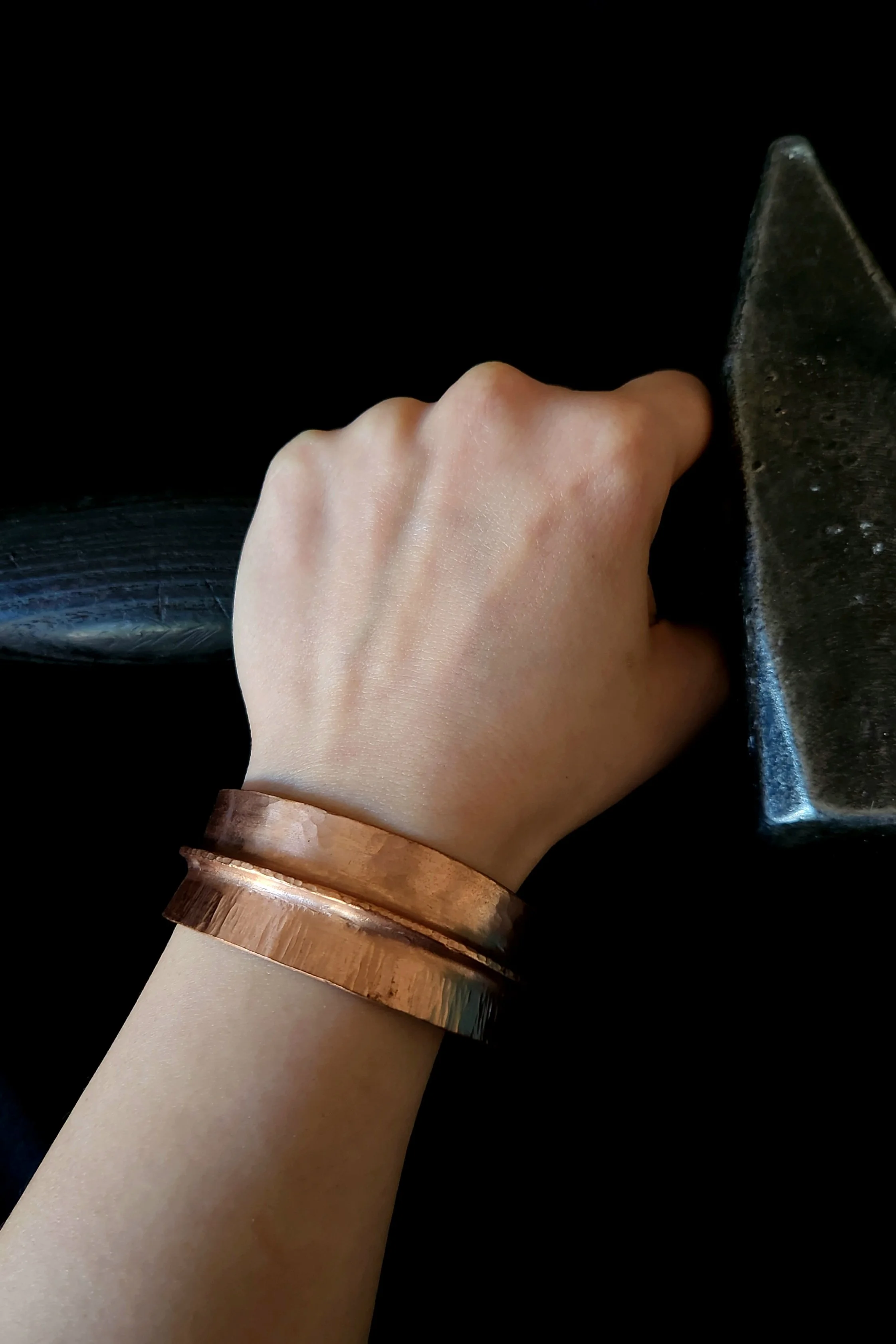 handmade copper cuff