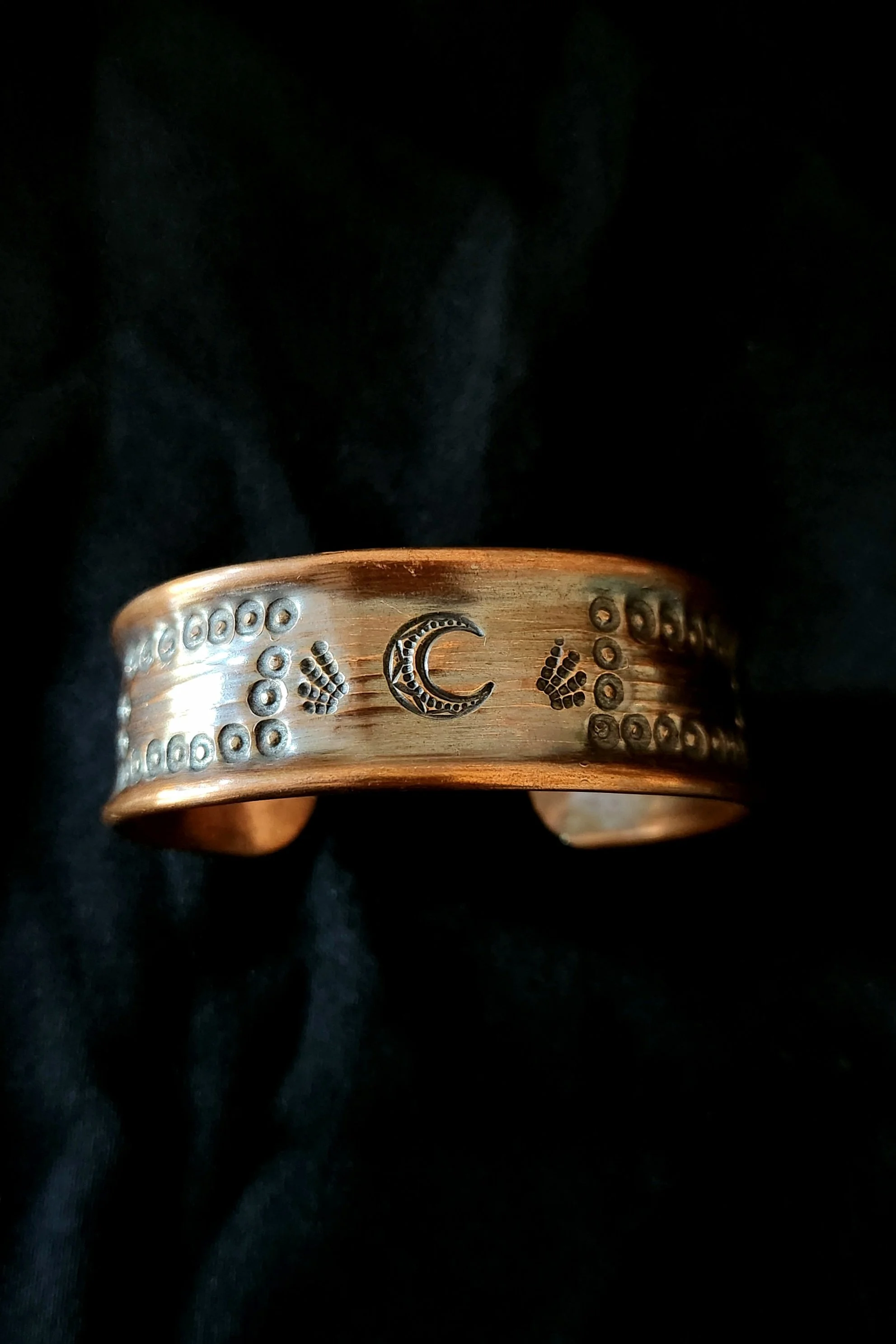 handmade copper cuff