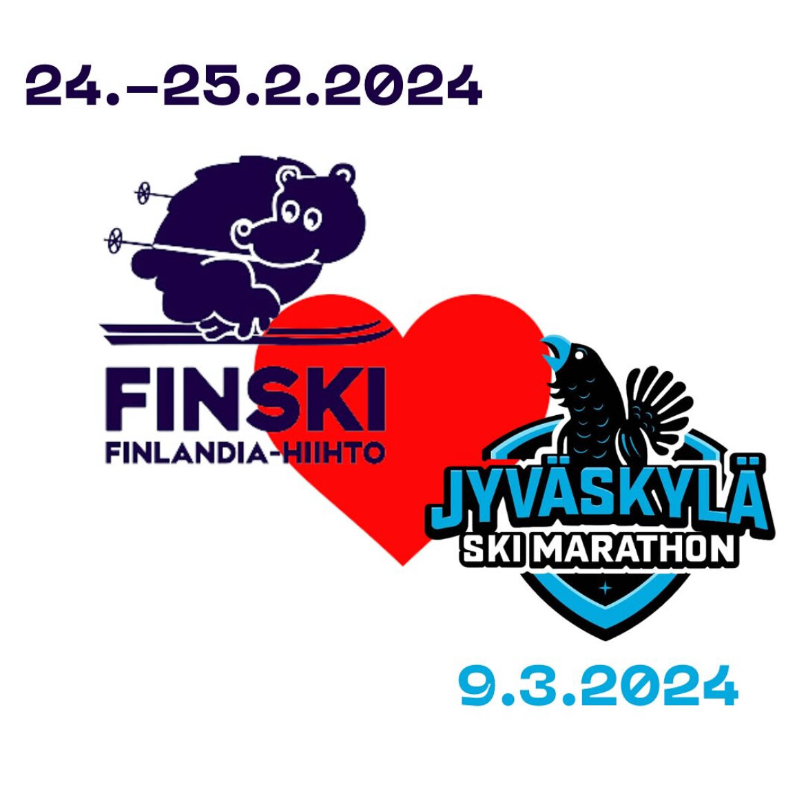 Finlandian j&auml;lkeen katseet kohti Jyv&auml;skyl&auml; Ski Marathonia?🤩

Jyv&auml;skyl&auml;st&auml; Laukaan Peurunkaan hiihdet&auml;&auml;n 9.3.2024 Jyv&auml;skyl&auml; Ski Marathon! Matkavaintoehtoina 50km, 34km ja 10km vapaalla tai perinteisel