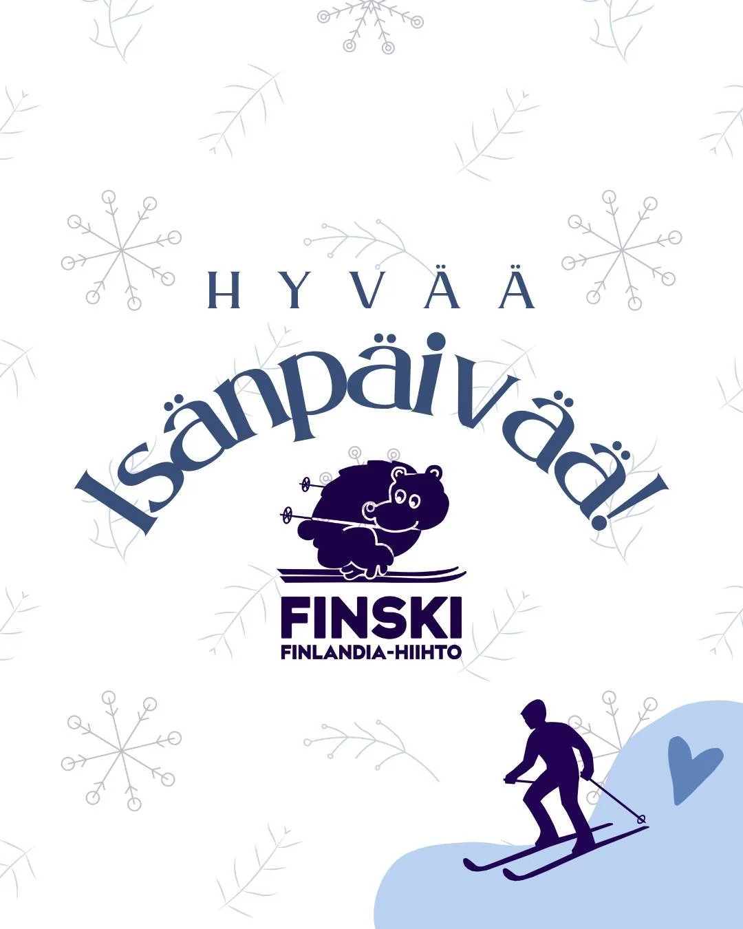 Hyv&auml;&auml; is&auml;np&auml;iv&auml;&auml;! 💙

T&auml;m&auml;n p&auml;iv&auml;n kunniaksi tarjoamme erityisen is&auml;np&auml;iv&auml;edun! 💥 Ilmoittaudu mukaan ja saat kaupan p&auml;&auml;lle 𝗶𝗹𝗺𝗮𝗶𝘀𝗲𝗻 𝗽𝗲𝗿𝘂𝘀𝗹𝘂𝗶𝘀𝘁𝗼𝘃𝗼𝗶𝘁𝗲𝗹