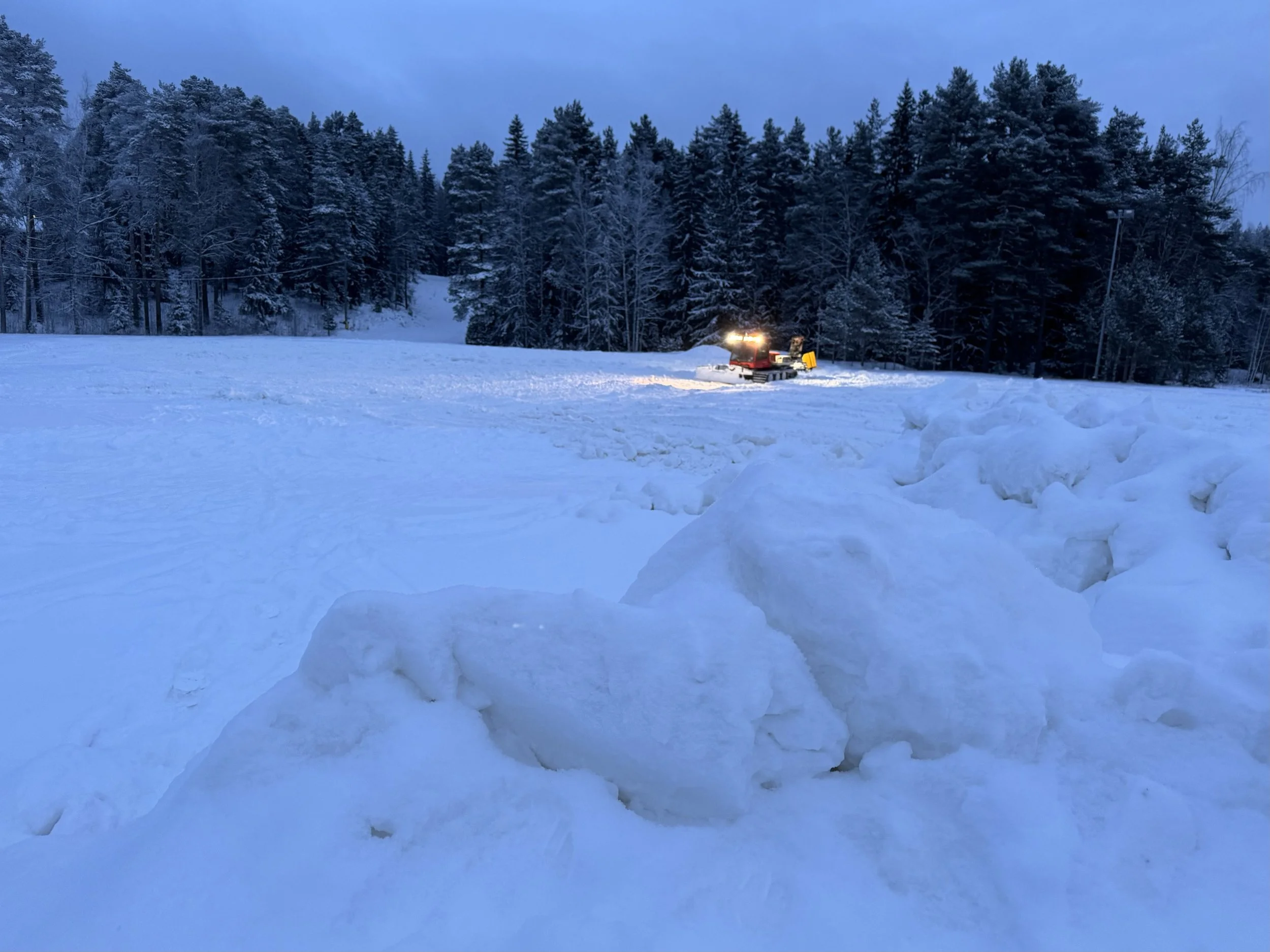 One Month to Go – Snowmaking Underway at Several Points Along the Route