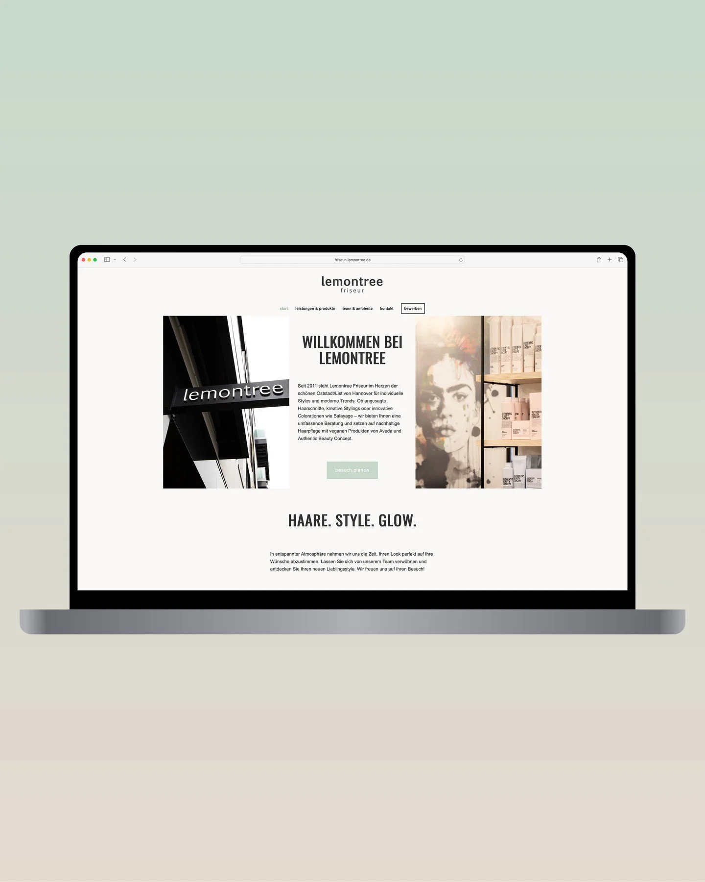 ✨ Neue Website f&uuml;r Friseur Lemontree in Hannover ✨
Ich freue mich so, euch einen kleinen Einblick in das frisch gestaltete Webdesign zu geben &ndash; inklusive neuer Fotos, die ich direkt vor Ort im Salon und vom tollen Team machen durfte.
Lemon