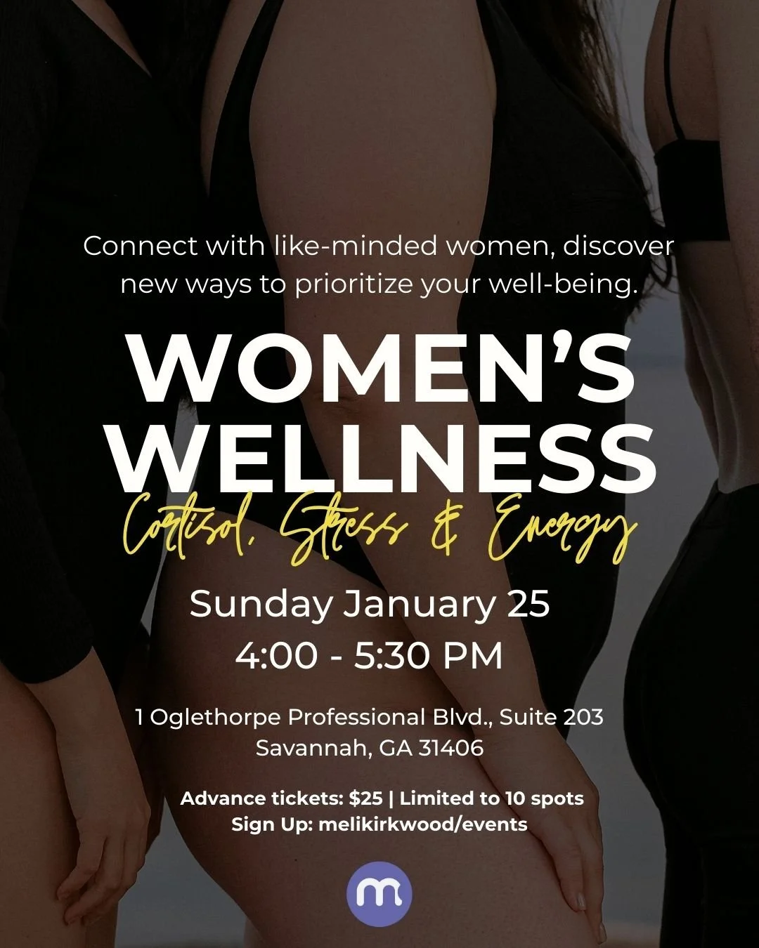 (IN-PERSON) Women’s Wellness Reset: Cortisol, Stress Hormones, and Energy 