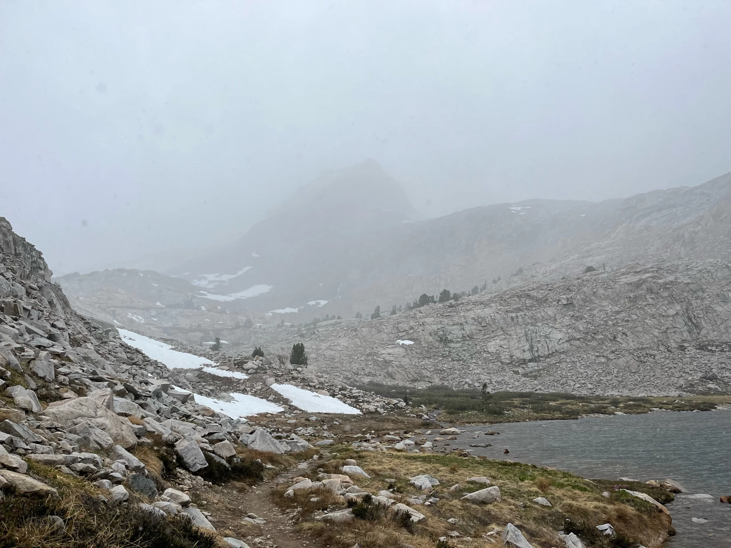 Day 61, June 17: Mile 823 to 837, Snowstorm Day
