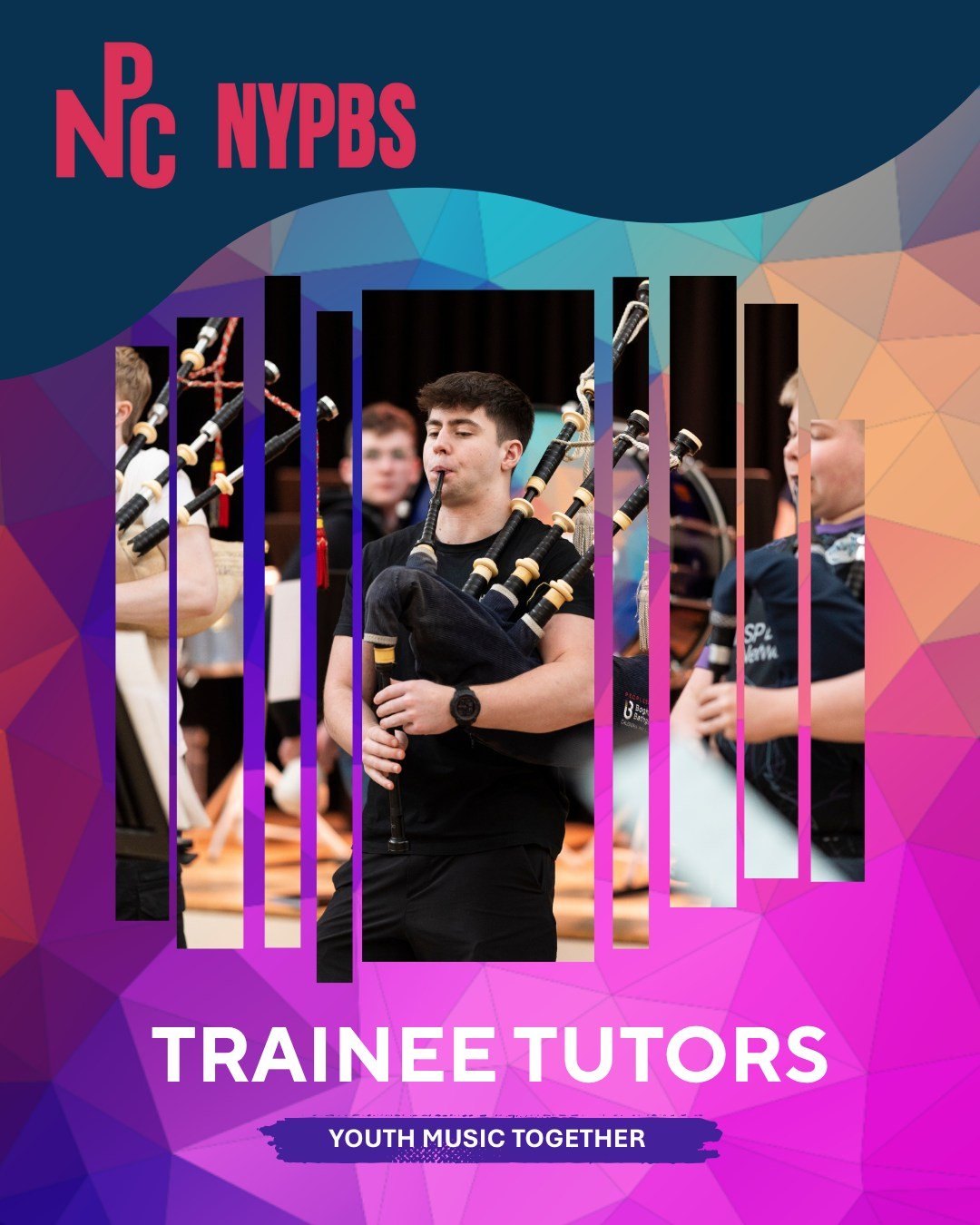 🚨 Trainee Tutor Applications Close Soon!
Final deadline: Saturday 15 June 🗓️

If you're a young piper or drummer aged 18&ndash;25 (or up to 30 if you identify as disabled), this is your last chance to apply for our paid, real-world training program