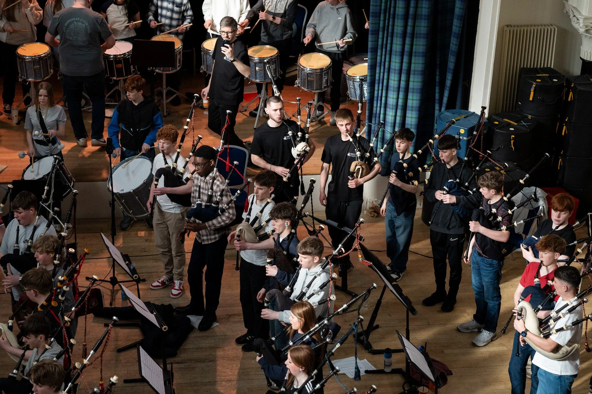 Last weekend, the whole NYPBS came together for a full rehearsal ahead of D&ugrave;thchas.

The energy in the room was brilliant, a real buzz as players from across the band tuned in, locked together, and brought the music to life 🥁 

It&rsquo;s sha