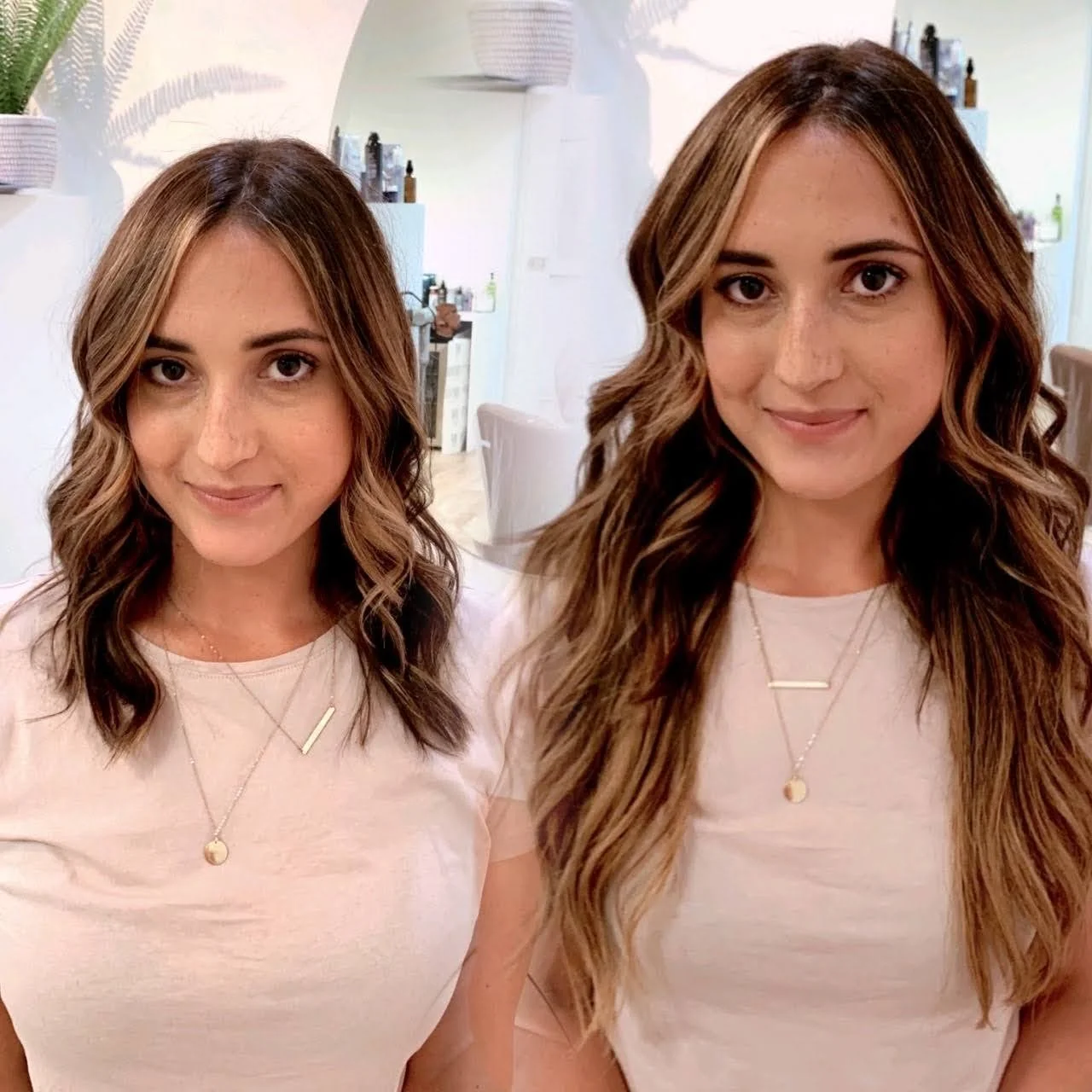 adding length with a halo extension, before and after