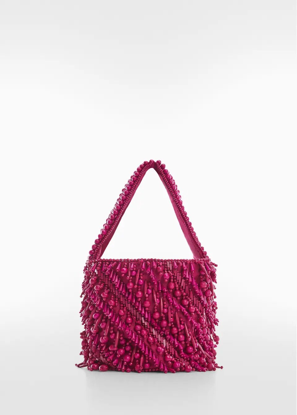 Raspberry Beaded Bag