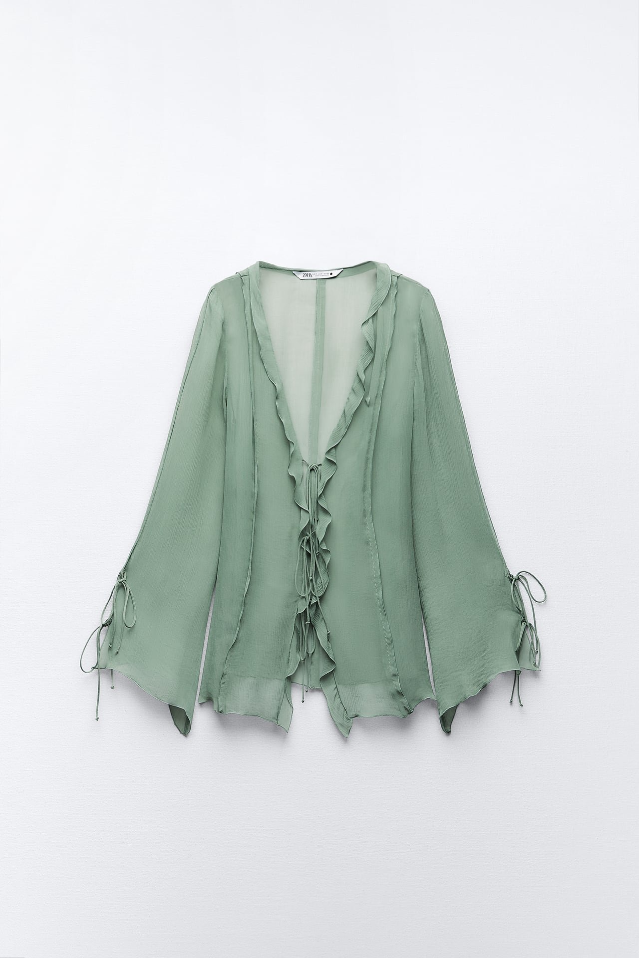 Frill Turquoise Blouse