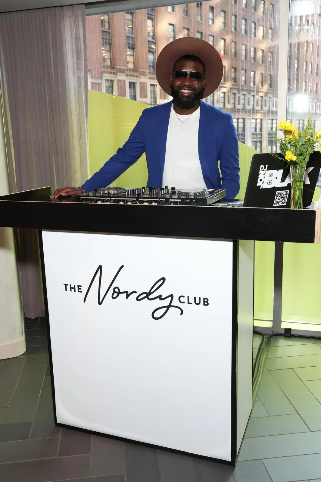 “NYC Wedding DJ & MC DJ Jon Blak performing at The Nordy Club event, providing professional DJ services for weddings, corporate events, and sports events in New York City.”