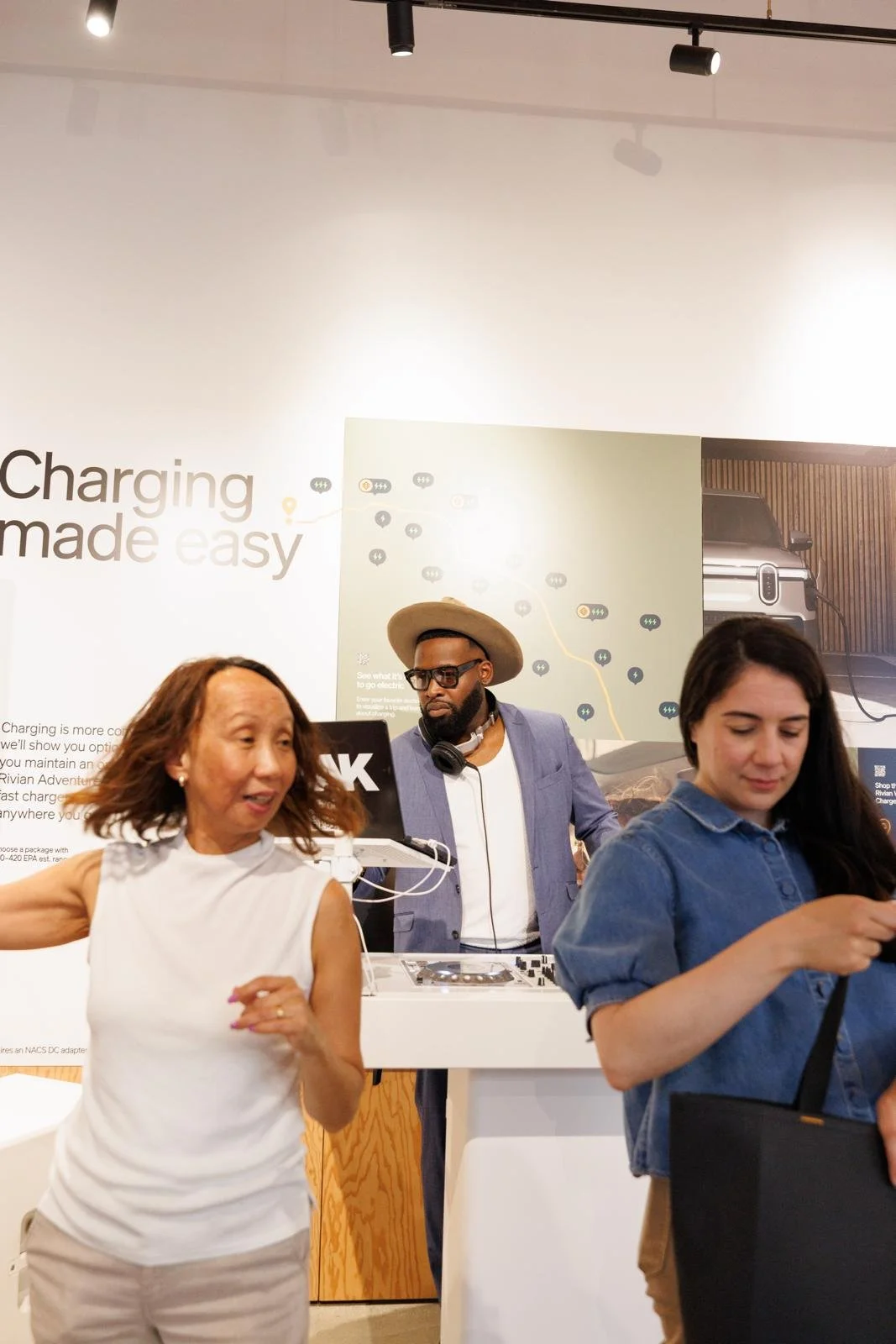 “NYC Wedding DJ & MC DJ Jon Blak performing at a branded corporate activation, delivering professional DJ services for weddings, corporate events, and sports events in New York City.”