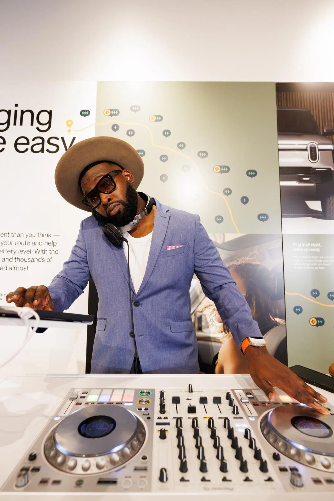 “Professional NYC corporate event DJ performing live on a DJ controller, providing premium DJ services for corporate events, brand activations, and private events in New York City.”