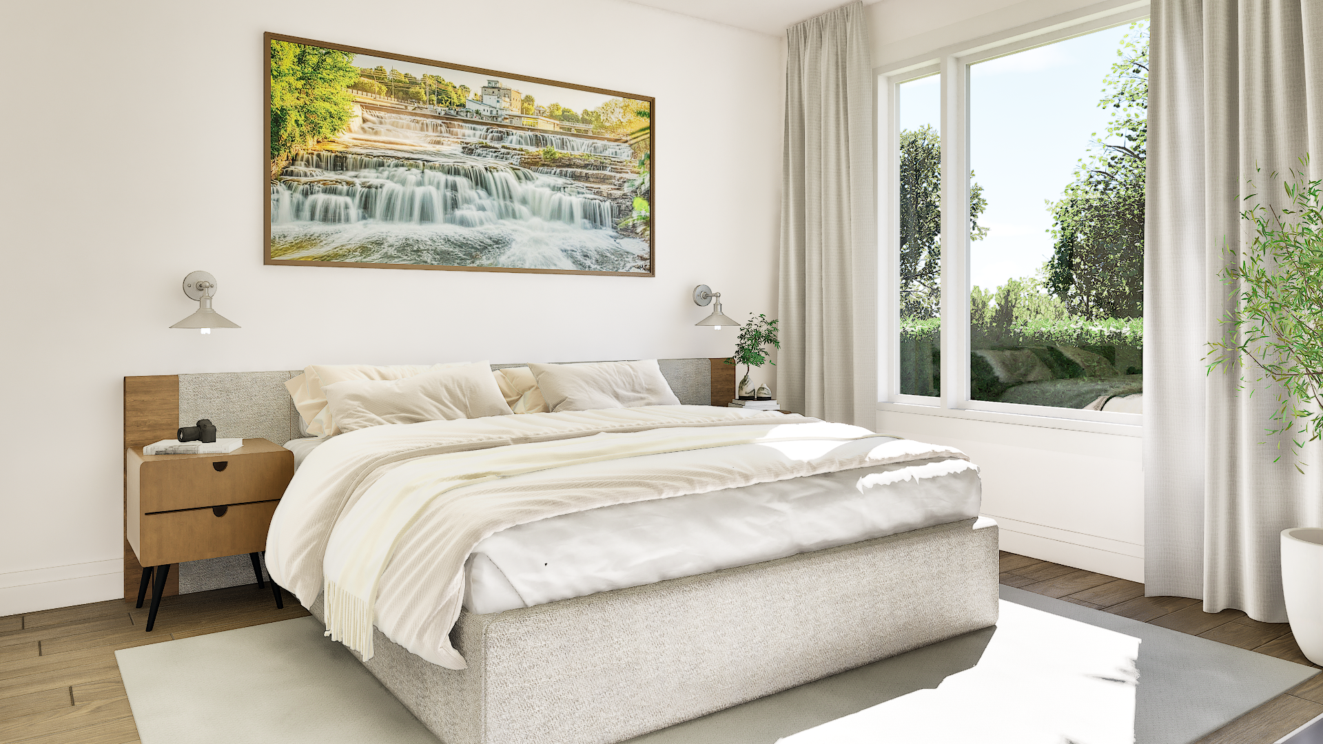 Thoburn - Bedroom - Interior design concept 2A  (*Render includes hardwood flooring upgrade)