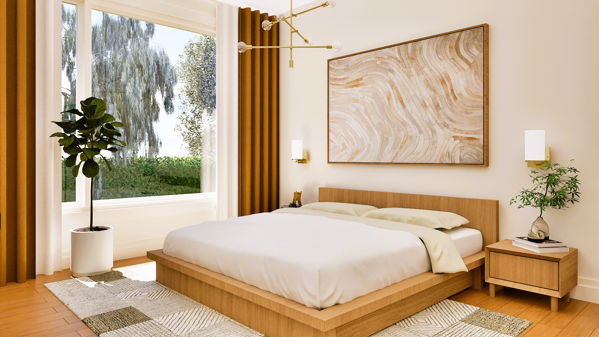 Blakeney - Master Bedroom - Interior design concept 4A