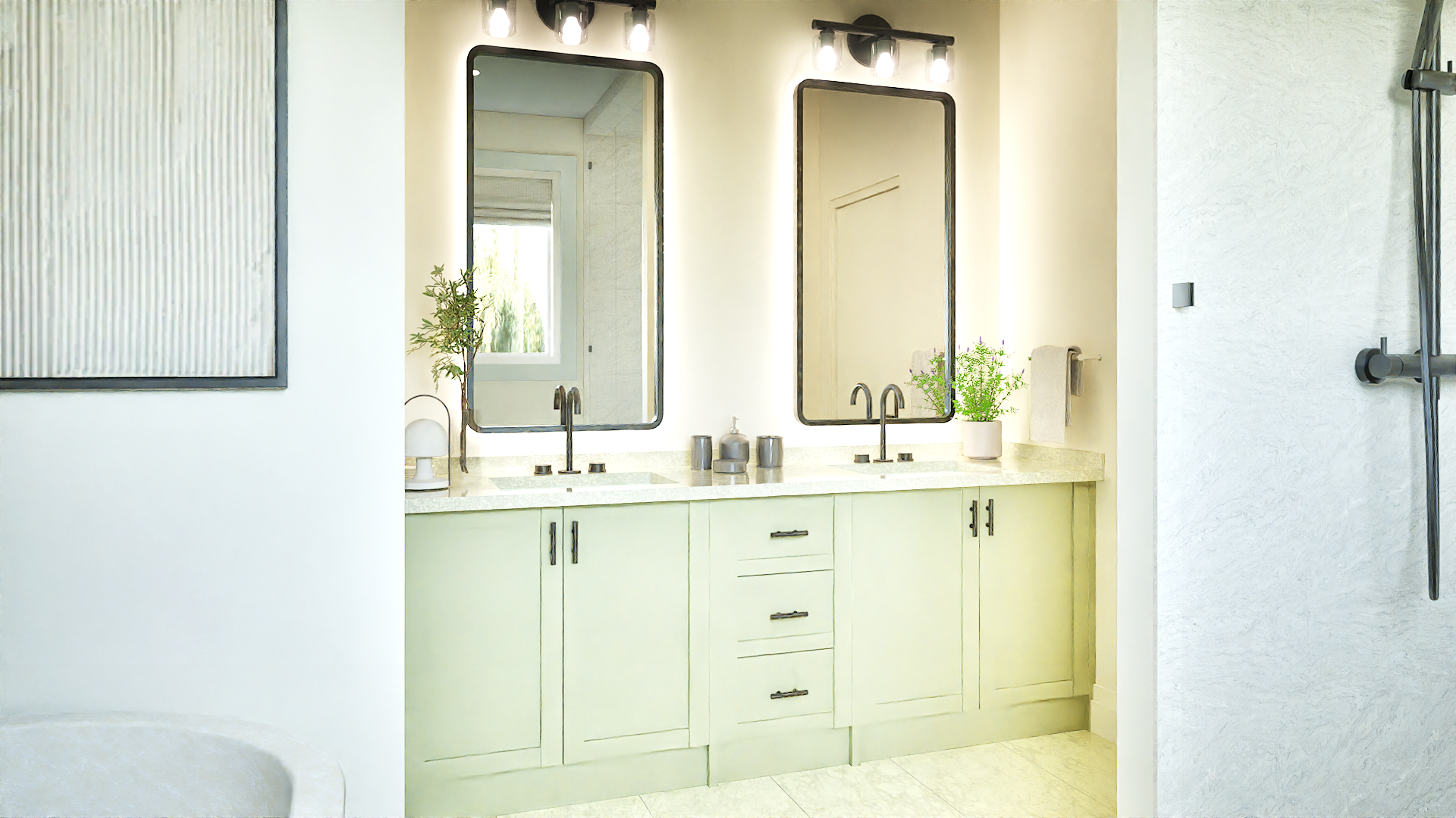 Glenmore - En-suite bath - Interior design concept 1C
